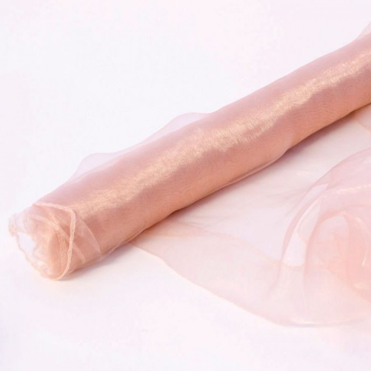 7103 Antique Pink 38cmx9m Organza Fabric - 1 Roll 