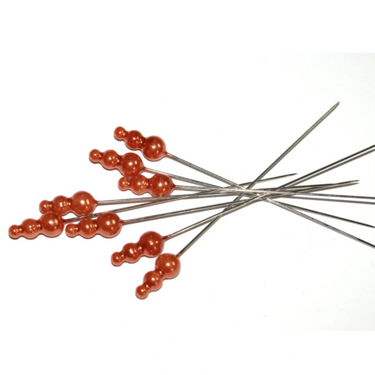 Triple Pearl Pin Orange - (Pack of 144 pins)