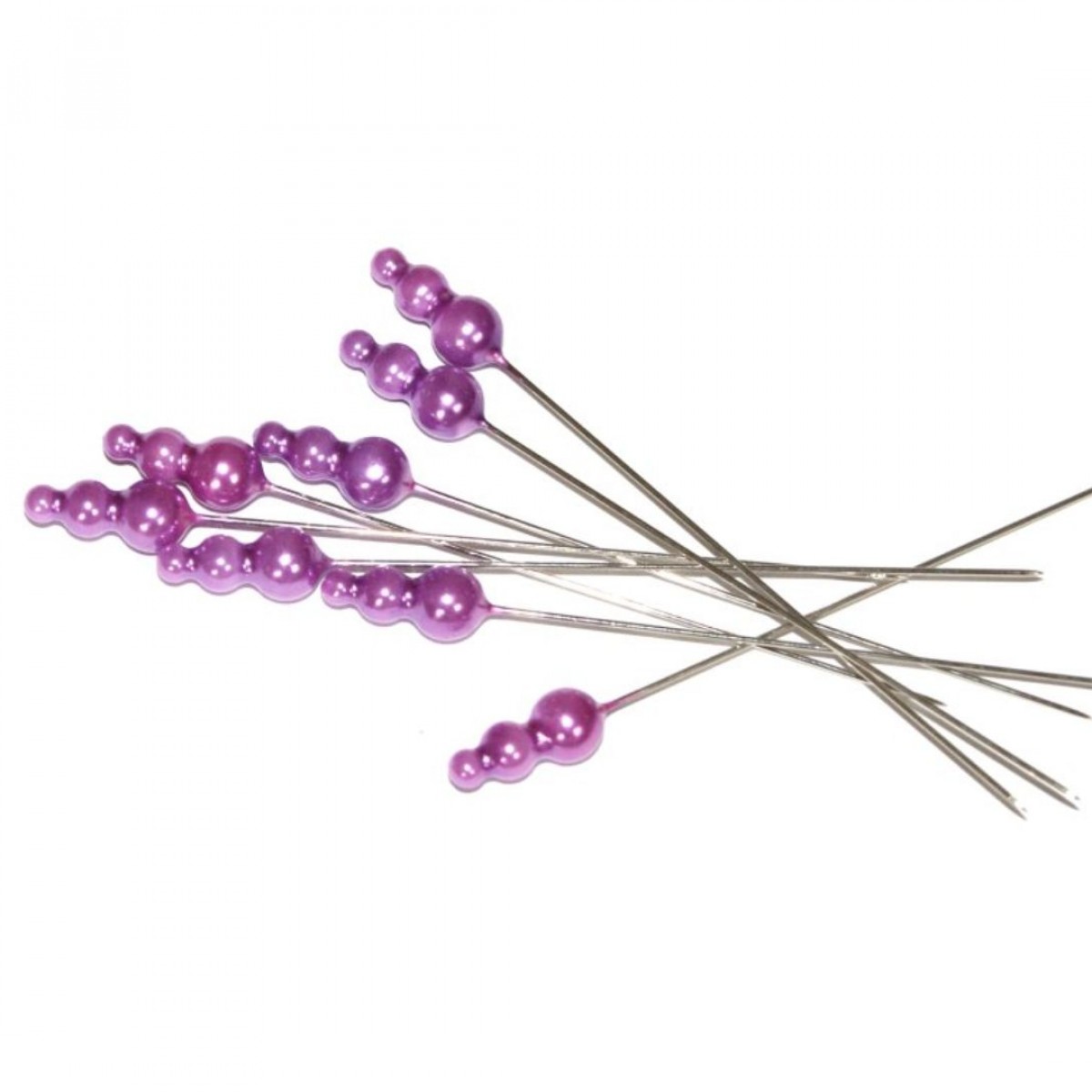 4125 Triple Pearl Pin Lavender 3inch 72 Pins