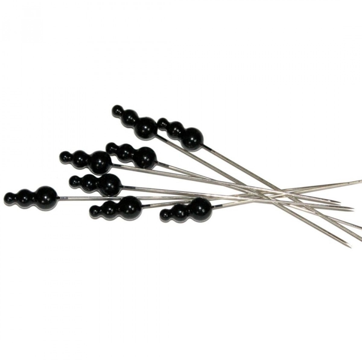 4124 Triple Pearl Pin Black 3inch 72 Pins