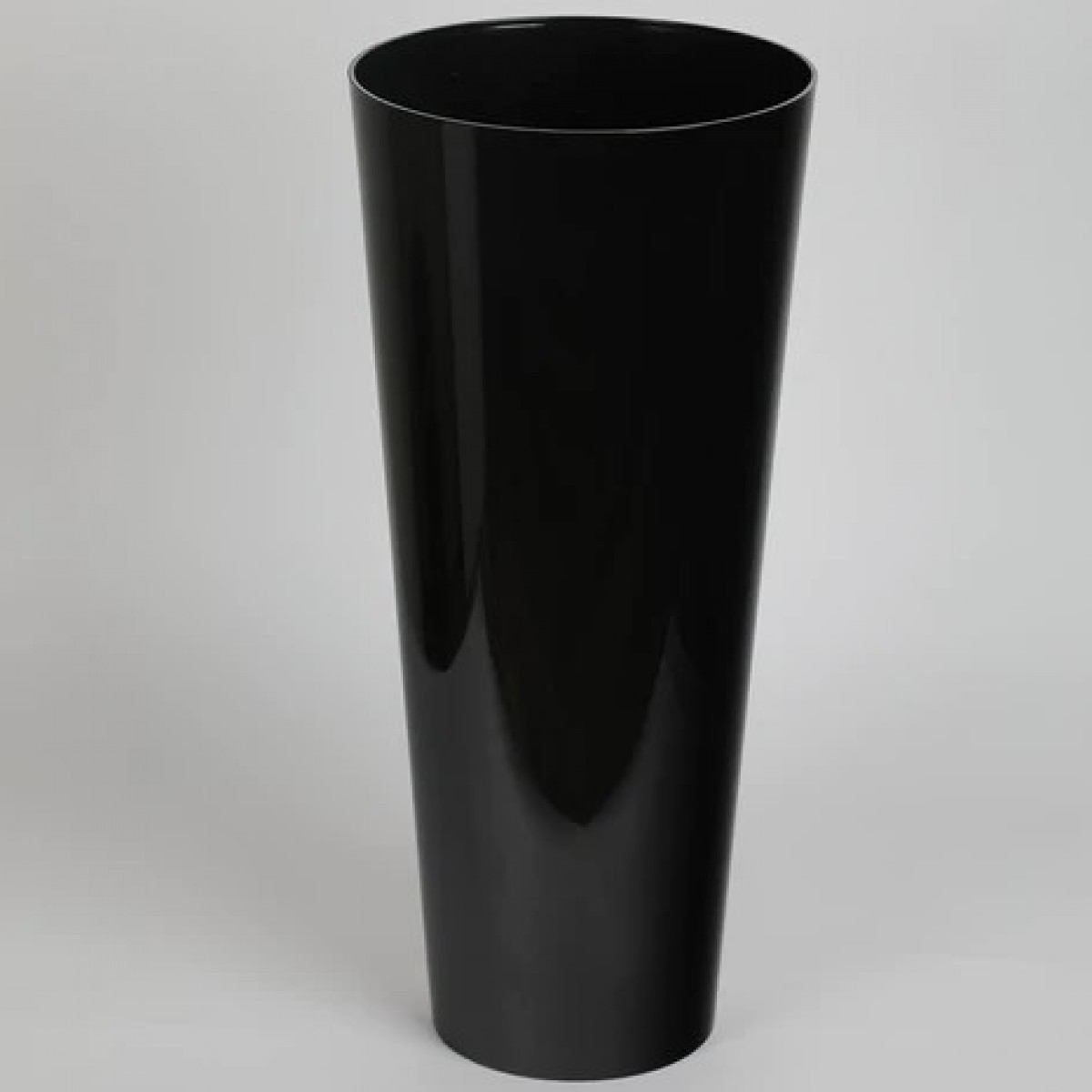 5129 Conical Black 18x45cm Acrylic Vase - 1 No
