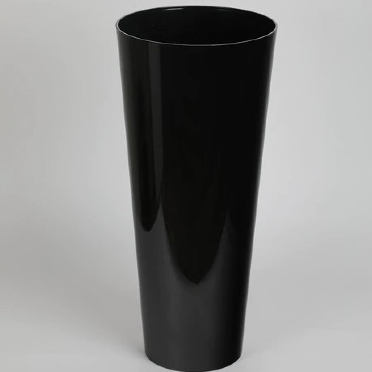 5132 Conical Black 25x55cm Acrylic Vase - 1 No