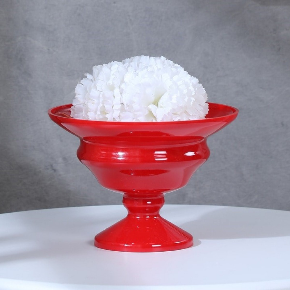 5141 Liad Bowl Red 18x13cm Acrylic Container - 1 No