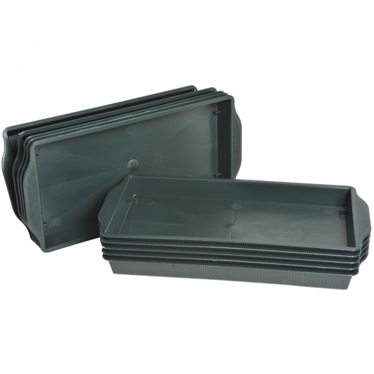 5401 Single Brick Plastic Tray Green - 10 No