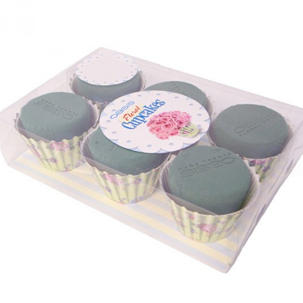 Cupcake 120mm (6 No) Oasis Floral Foam Shape With Skirt