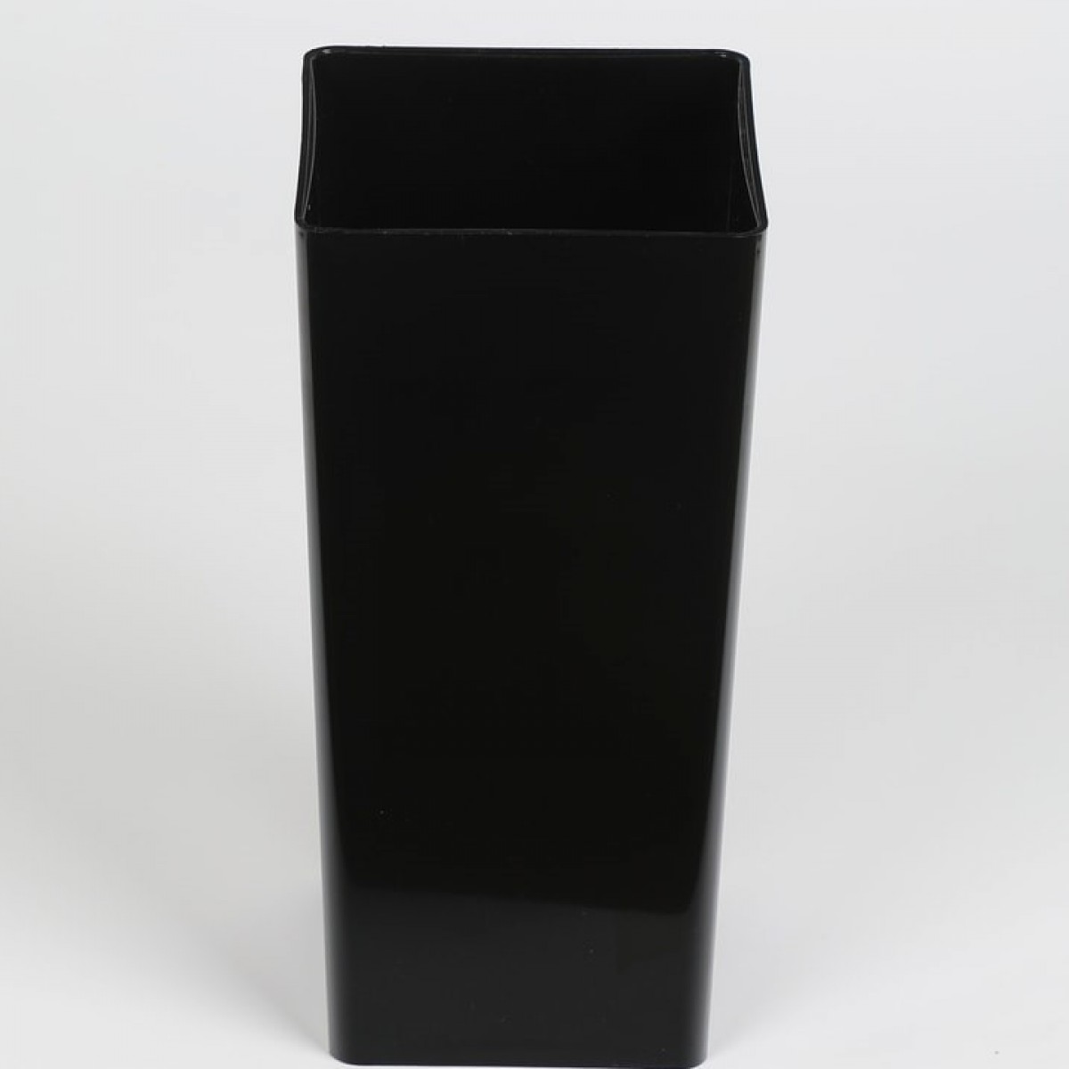 5114 Cube Black 12x12x25cm Acrylic Vase - 1 No