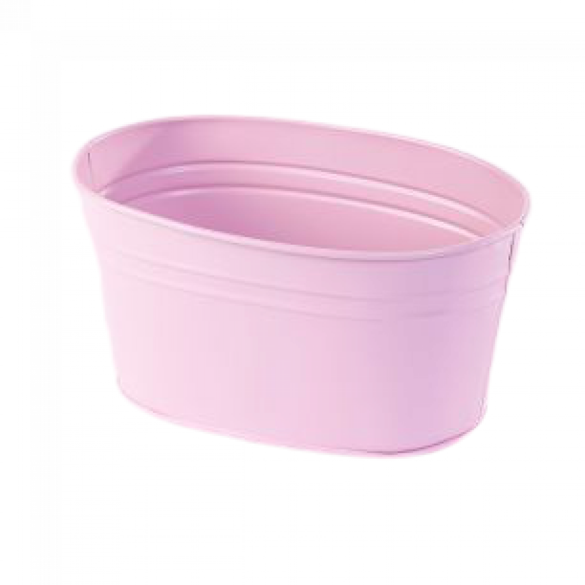  5208 Matisse Oval Pink (12 Pcs) Trough Lined Pink 18x11.5x8.5cm Tin/Metal Container