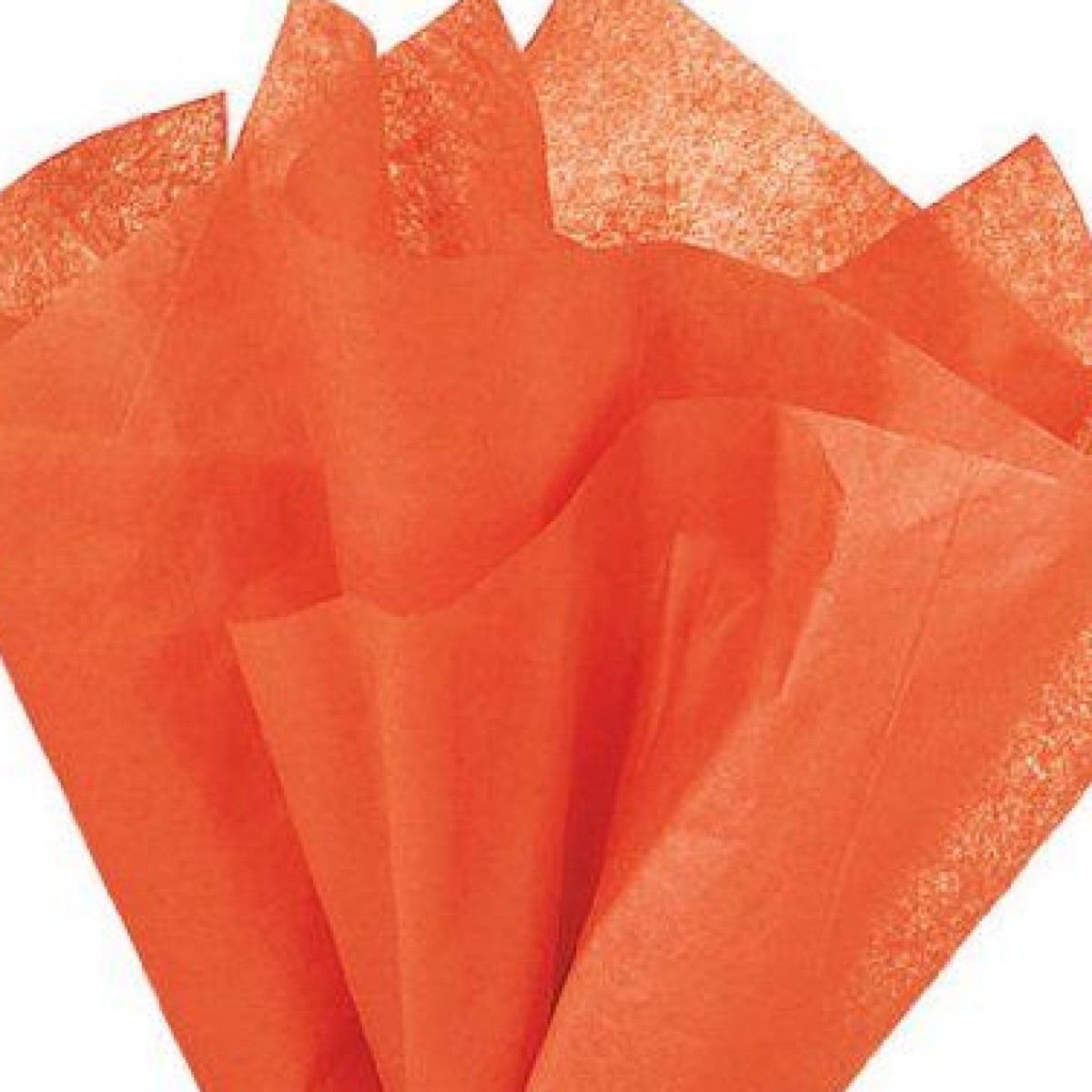 7516 Orange 24x28inch Tissue Floral Wraps - 100 Sheets