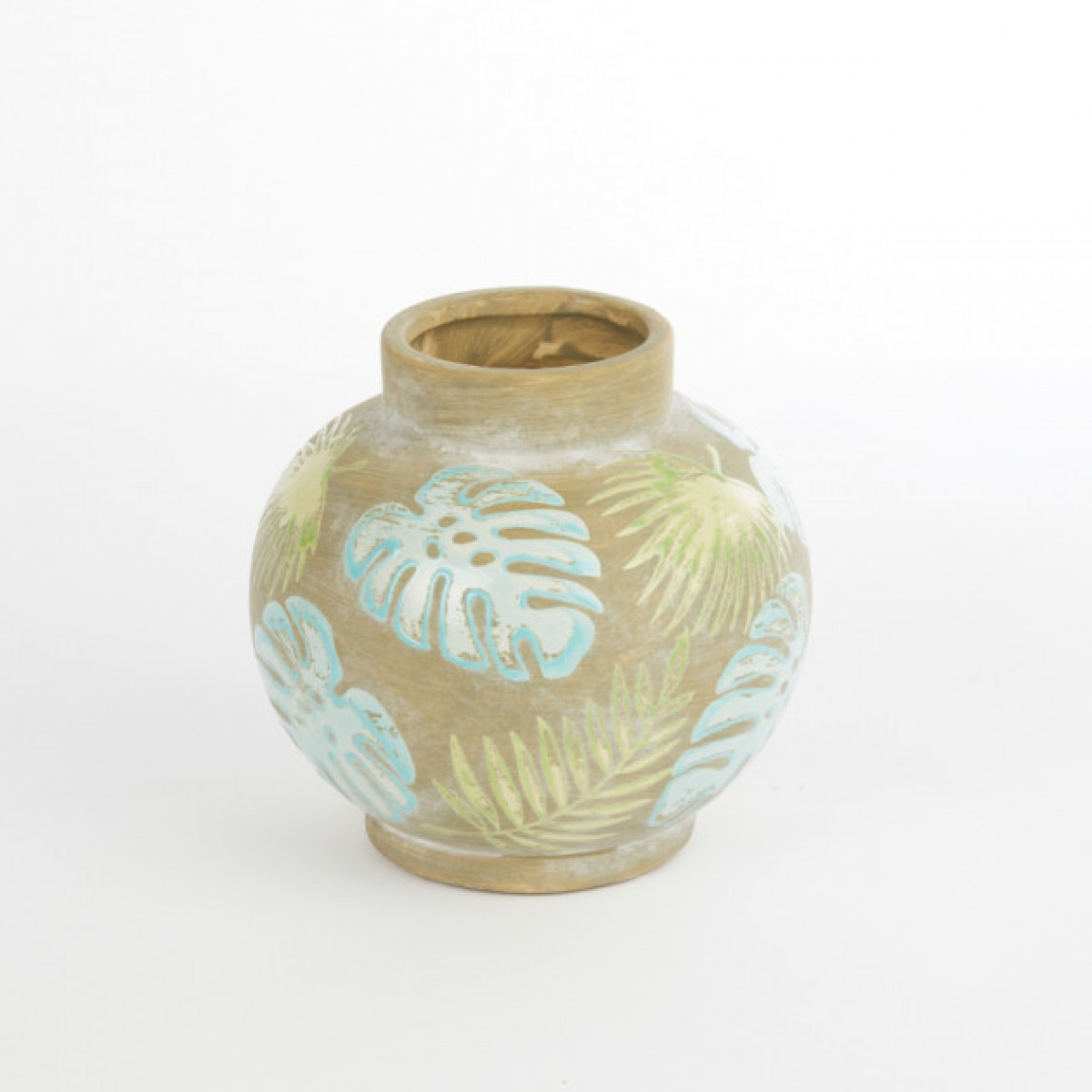 Ceramic Iquitos Ball Vase 15cmX15cmX14.5cm
