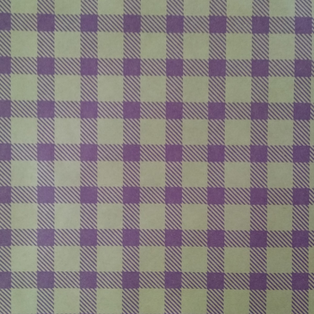 7214 Chex Print Purple 50cmx25m Kraft Paper - 1 Roll