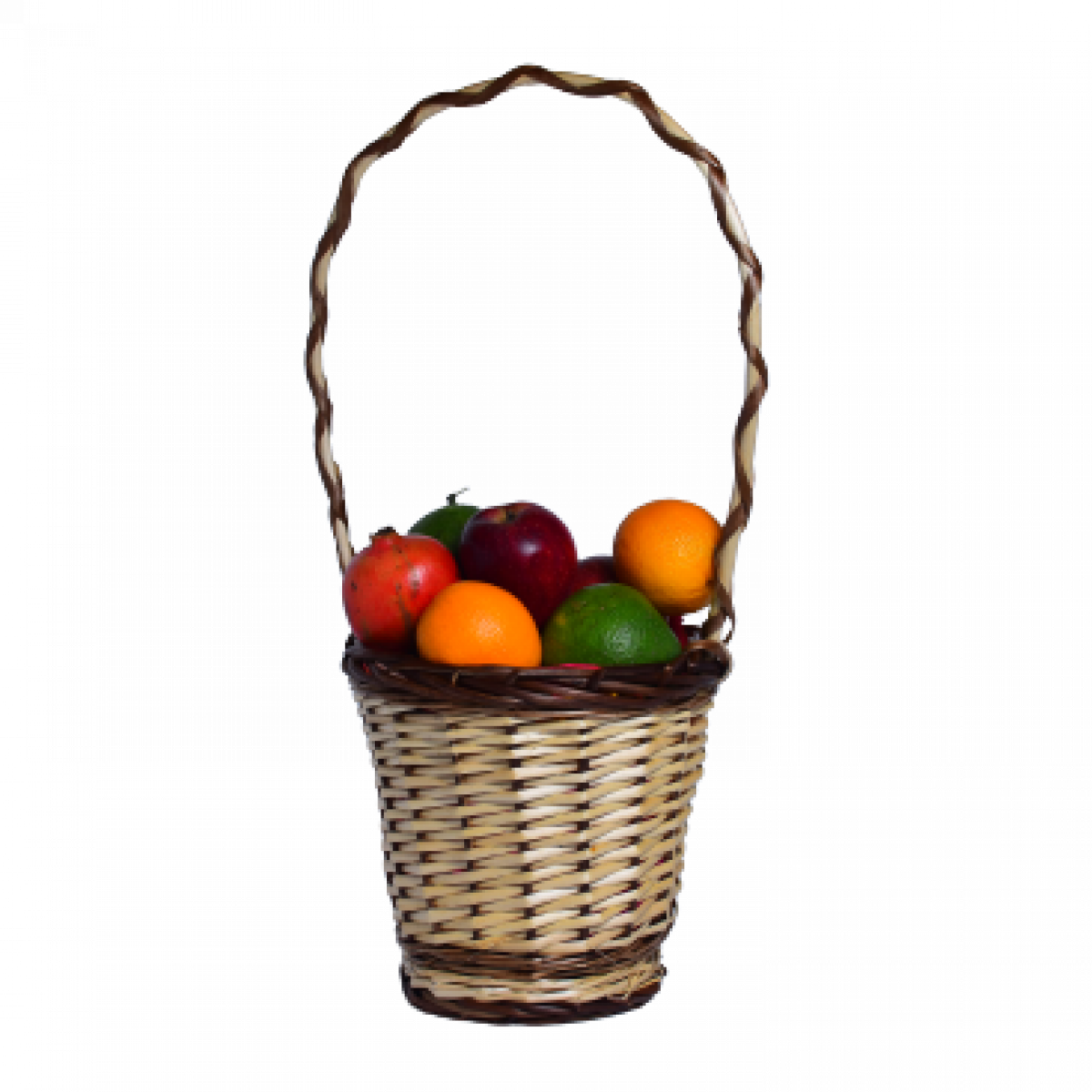 5511 Somerset Tall Two Tone Willow Basket with Tall Handle (Set of 2)