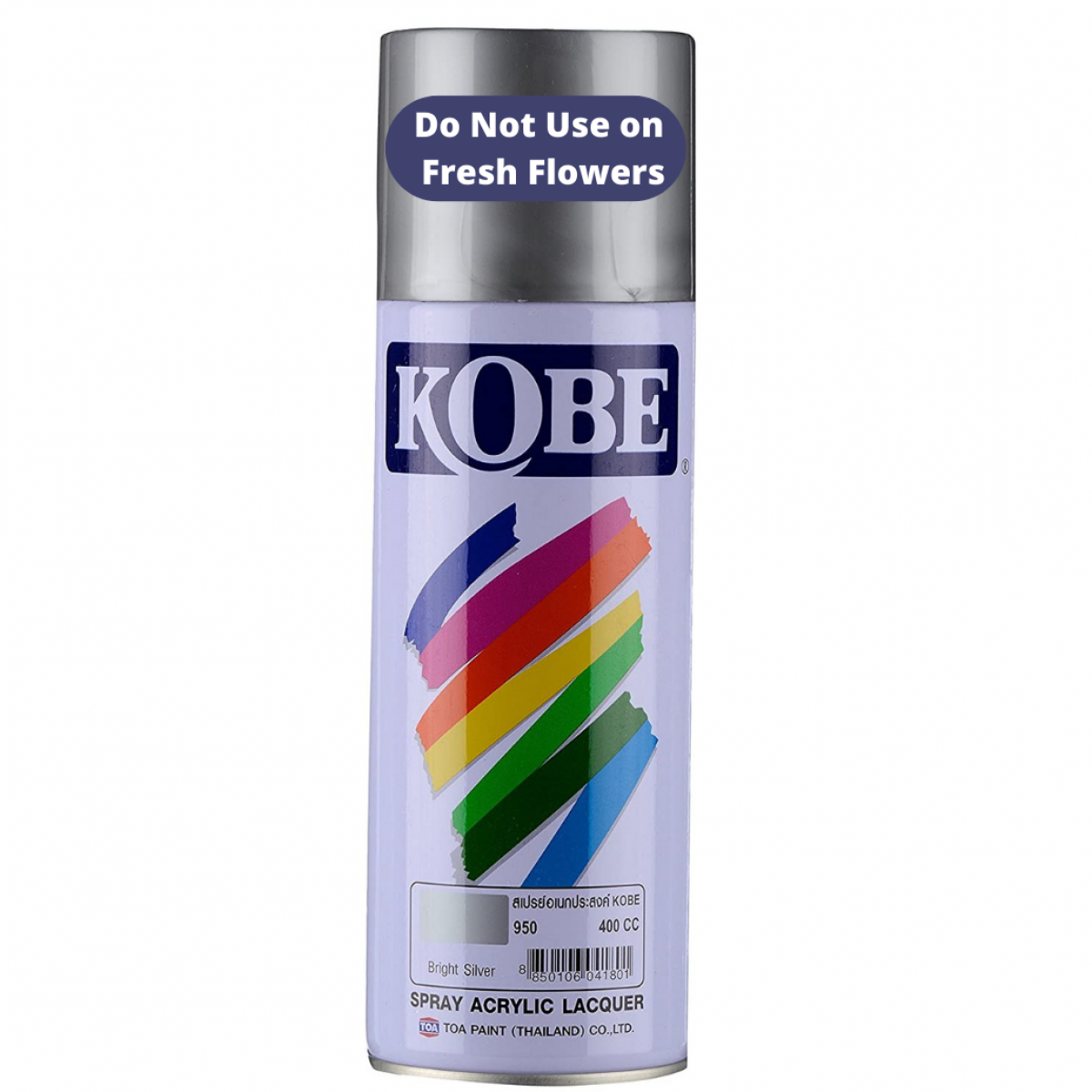 950 Bright Sliver KOBE Acrylic Lacquer Spray 400cc