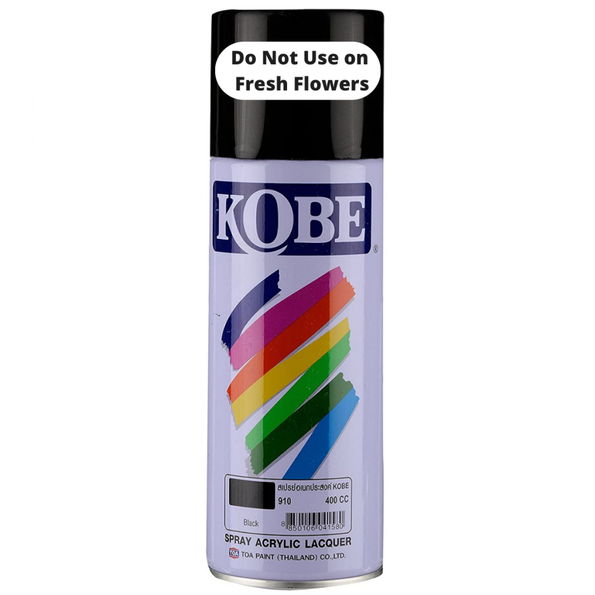 910 Black KOBE Acrylic Lacquer Spray 400cc