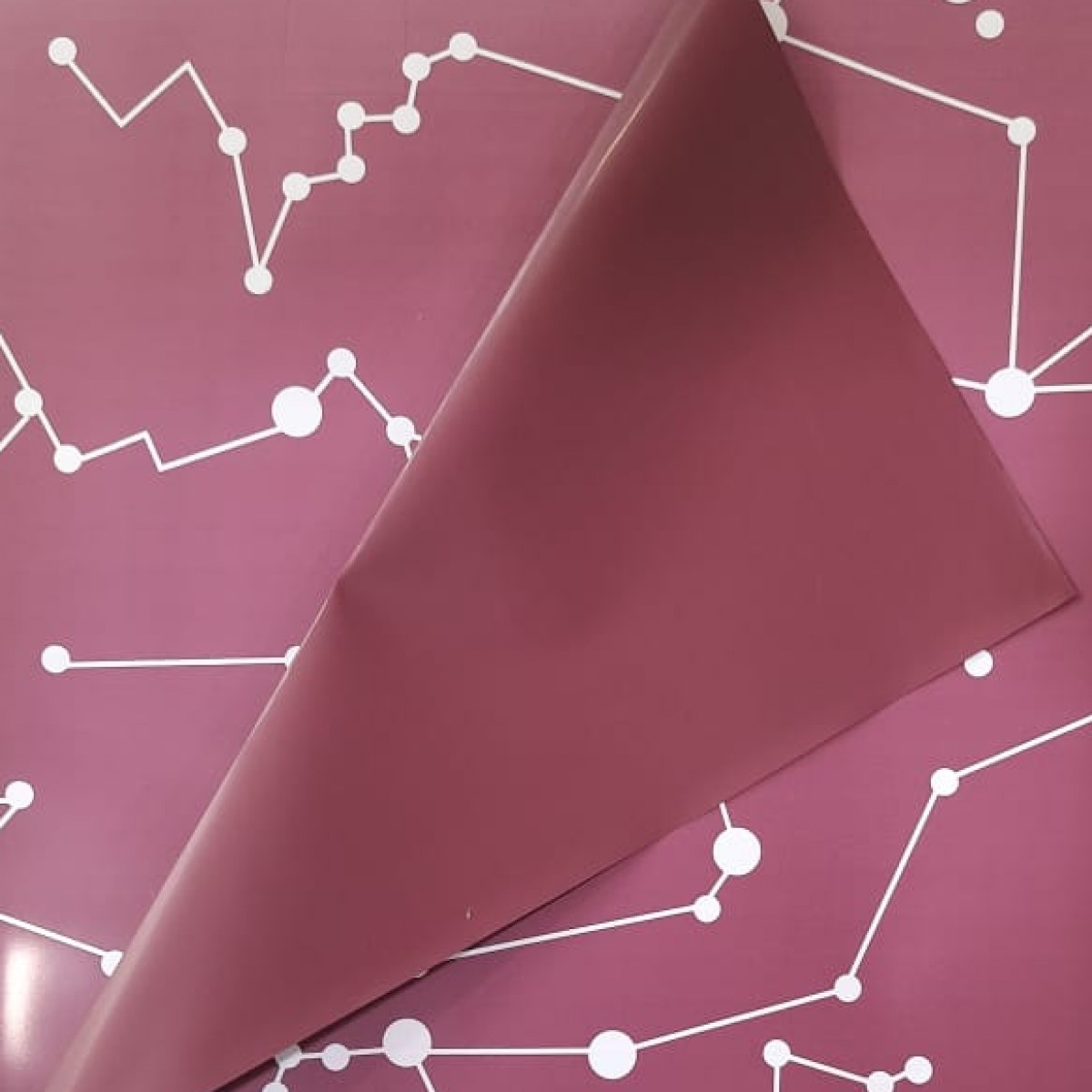 7601 Burgundy Galaxy Print One Side 58cmx58cm Sheet (20 Sheets)