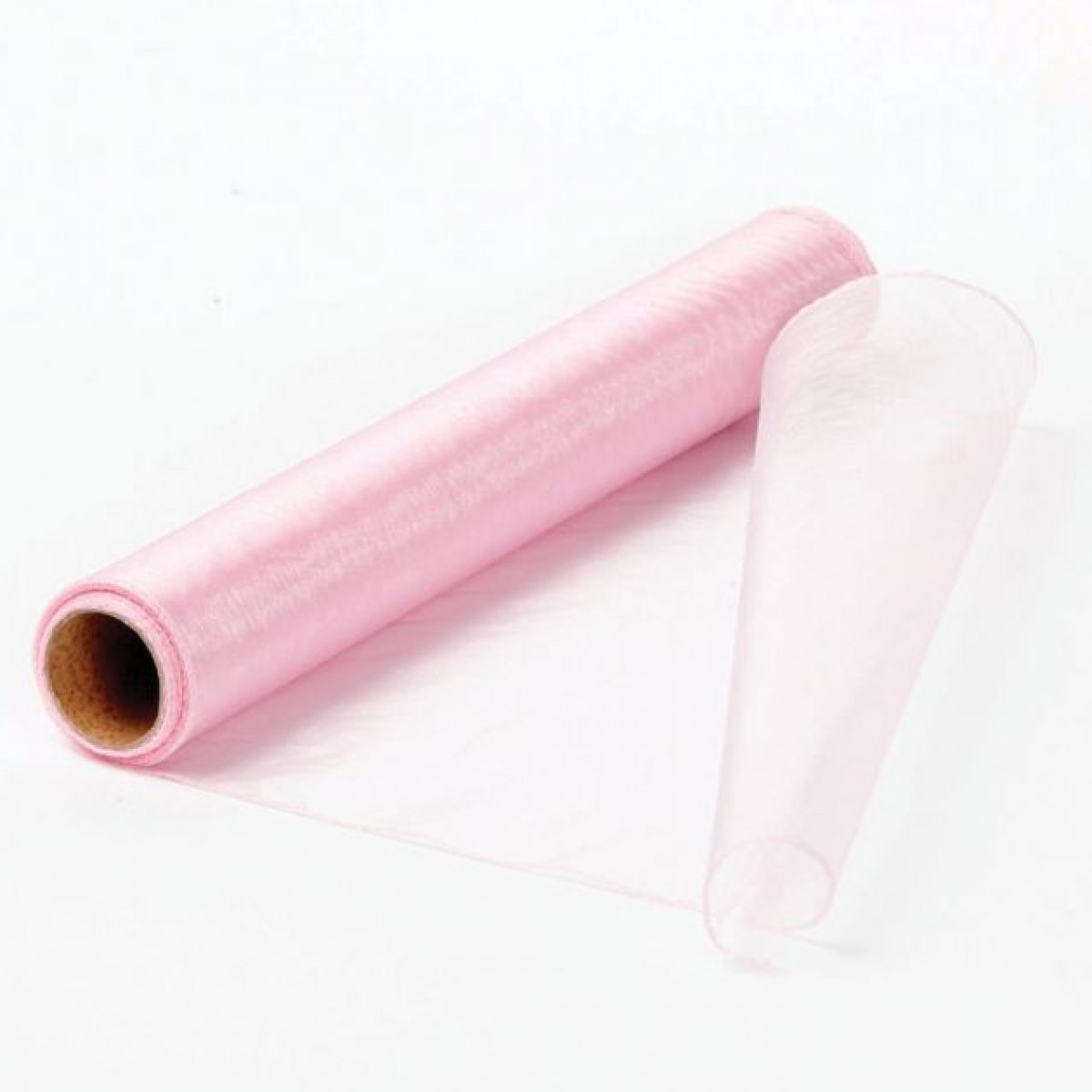 7119 Rose Pink 38cmx9m Organza Fabric - 1 Roll 