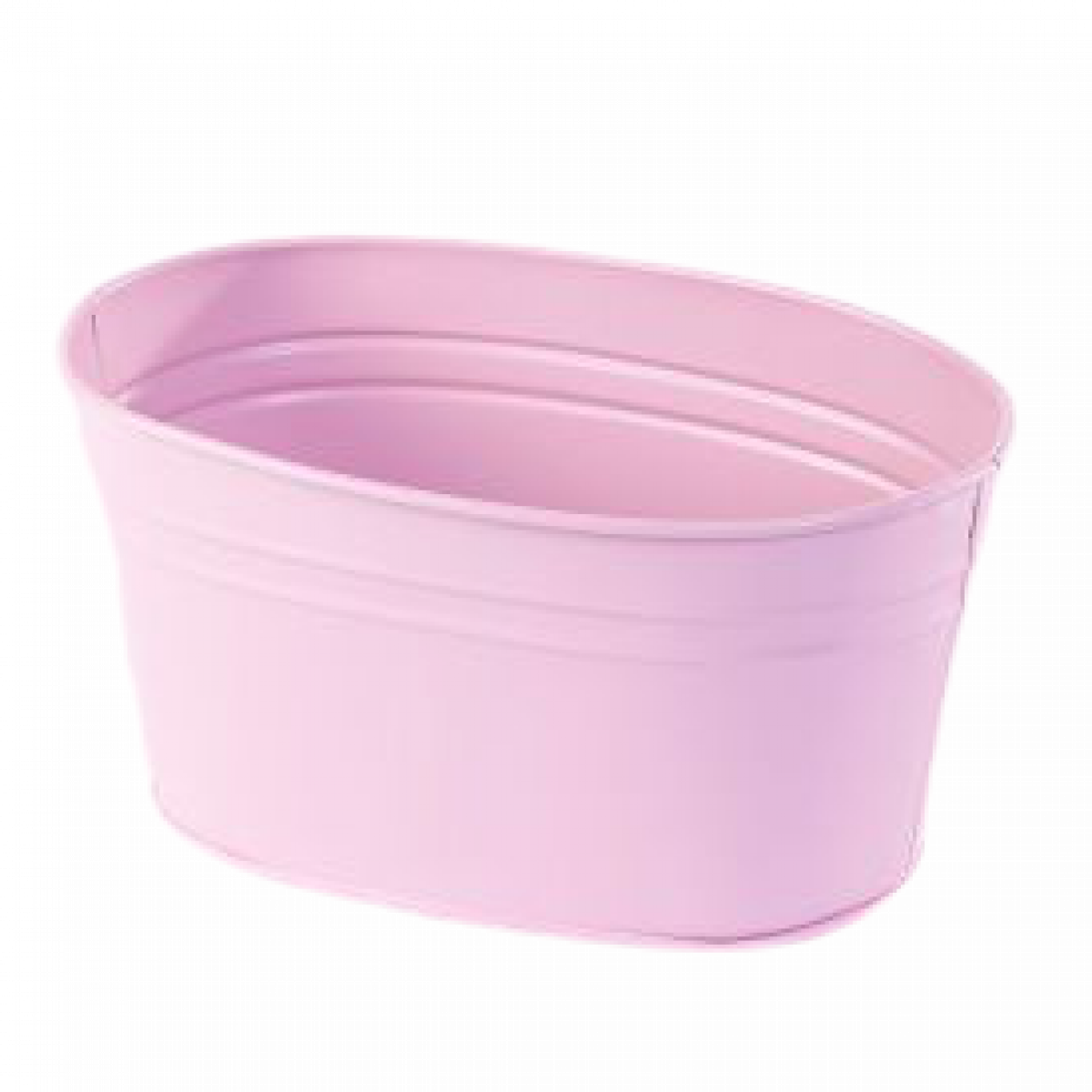 5208 Matisse Oval Pink (36 Pcs) Trough Lined Pink 18x11.5x8.5cm Tin/Metal Container 