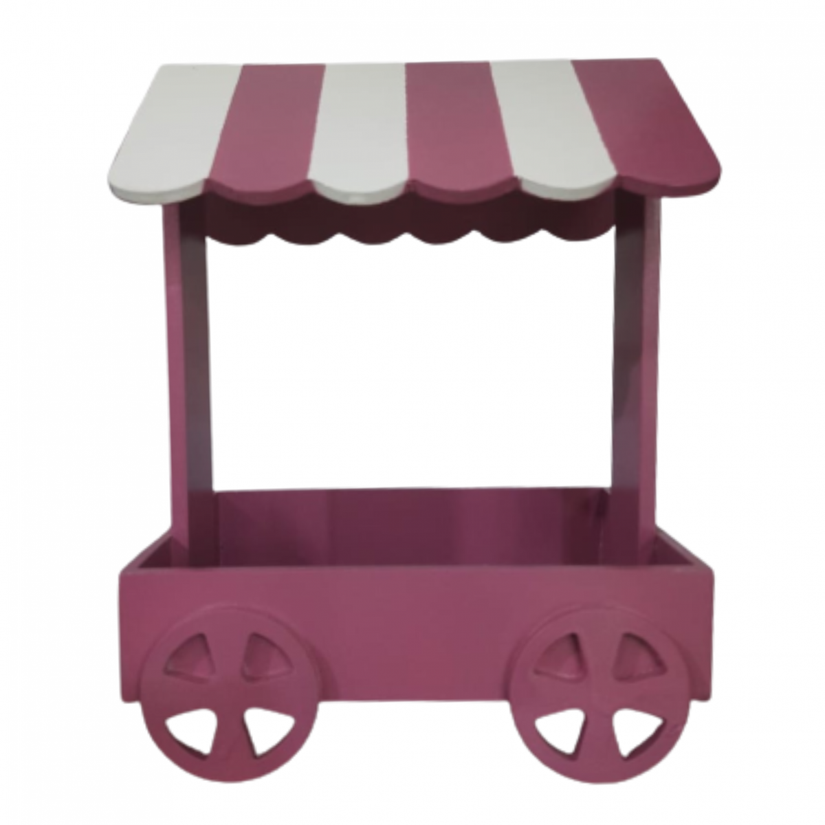 5307 Wooden Ice Cream Cart Dark Pink