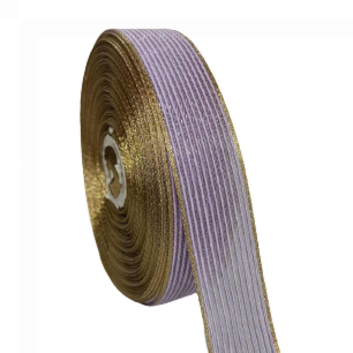 4696 Lavender Zari Border Ribbon 1 inch x 25mtr ( 1 No )
