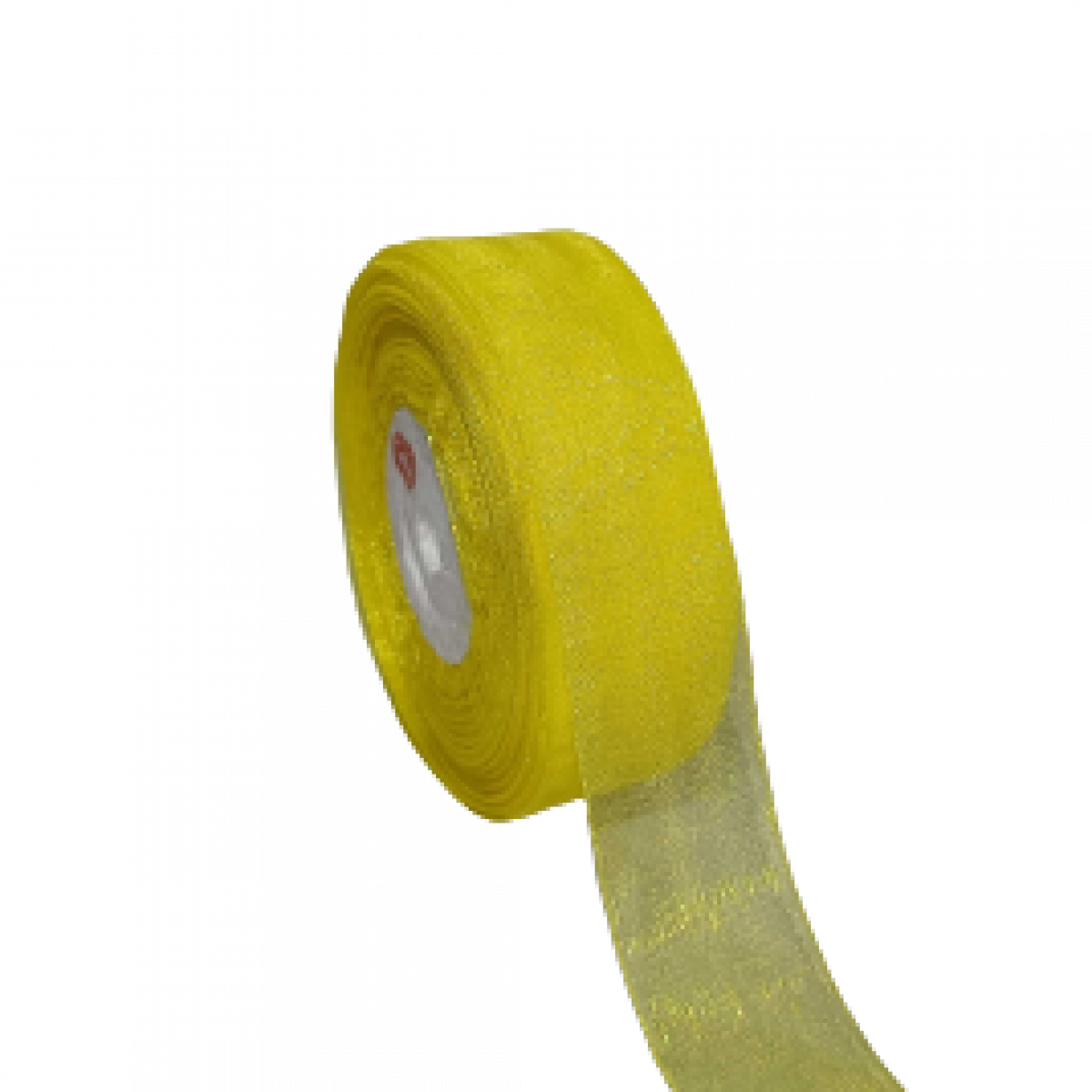 4687 Lemon Yellow Organza Ribbon 1 inch x 33mtr ( 1 No )