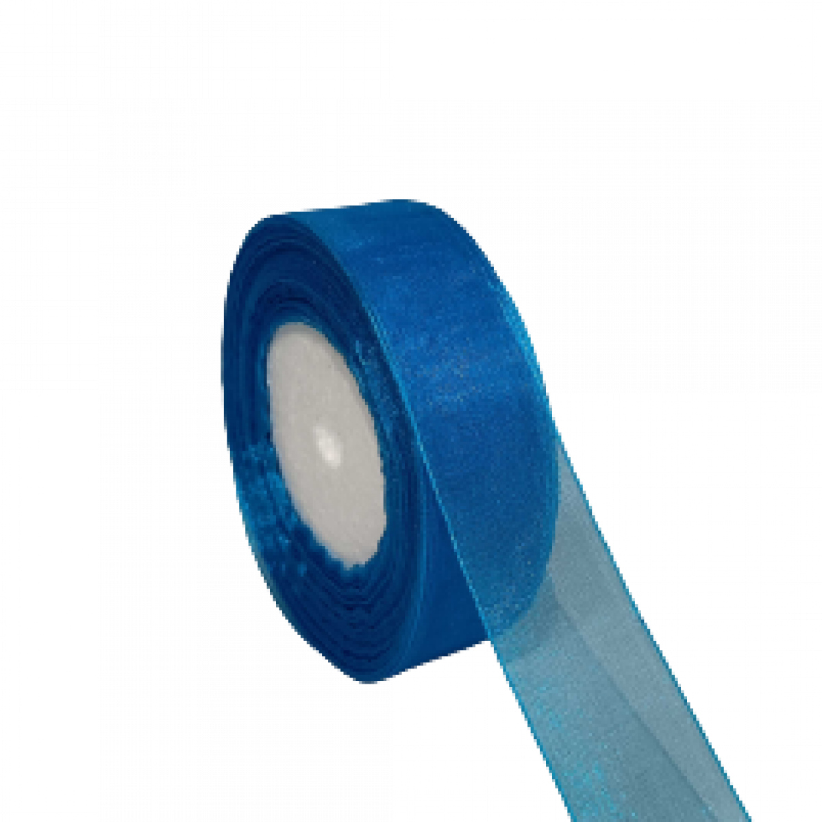 4684 Blue Organza Ribbon 25mmx33mtr  ( 1 No )