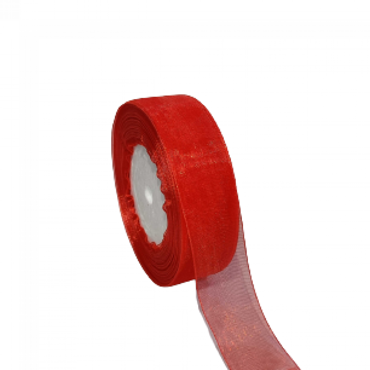 4683 Red Organza Ribbon 25mmx33mtr ( 1 No )