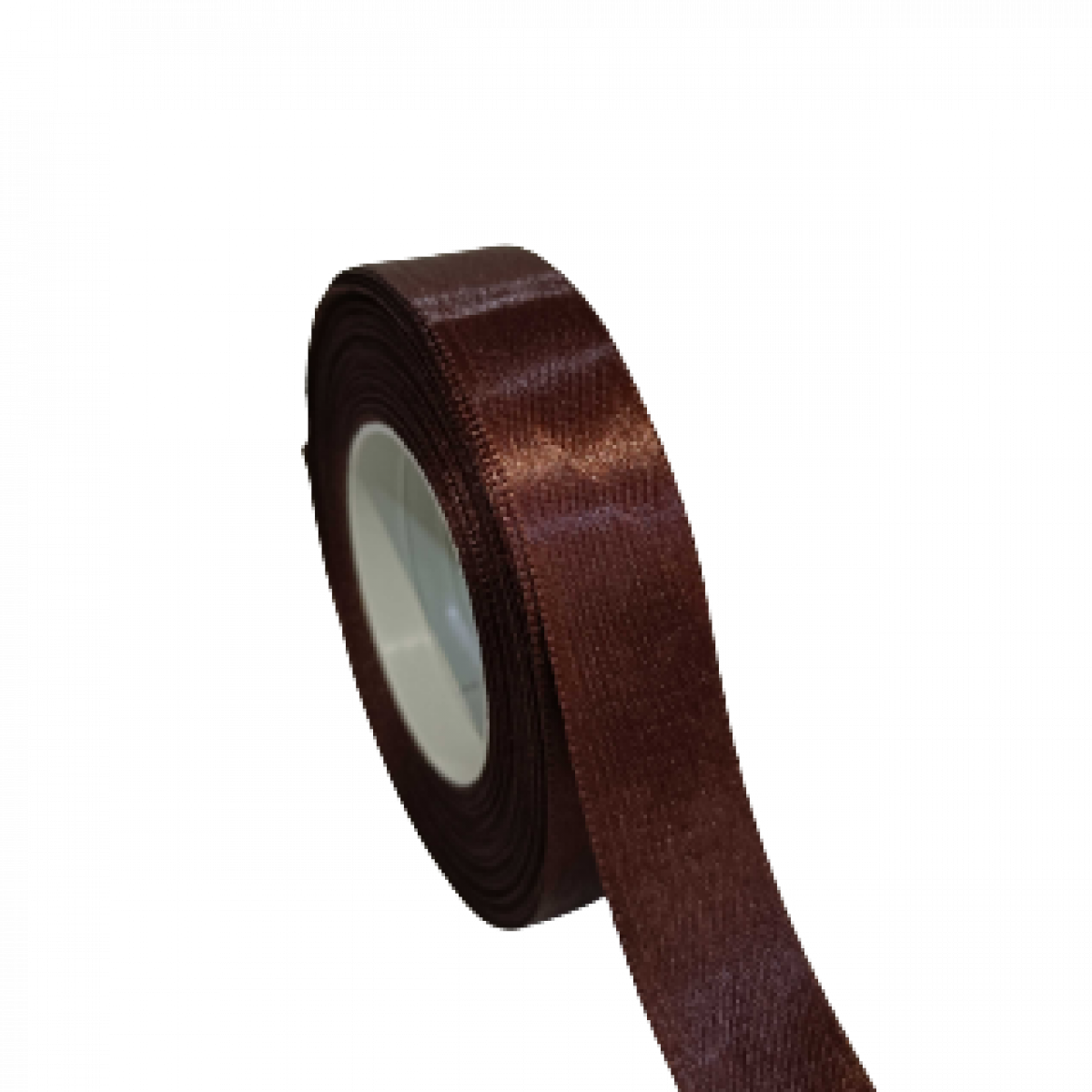 May Arts 1-Inch Wide Ribbon, Brown Satin