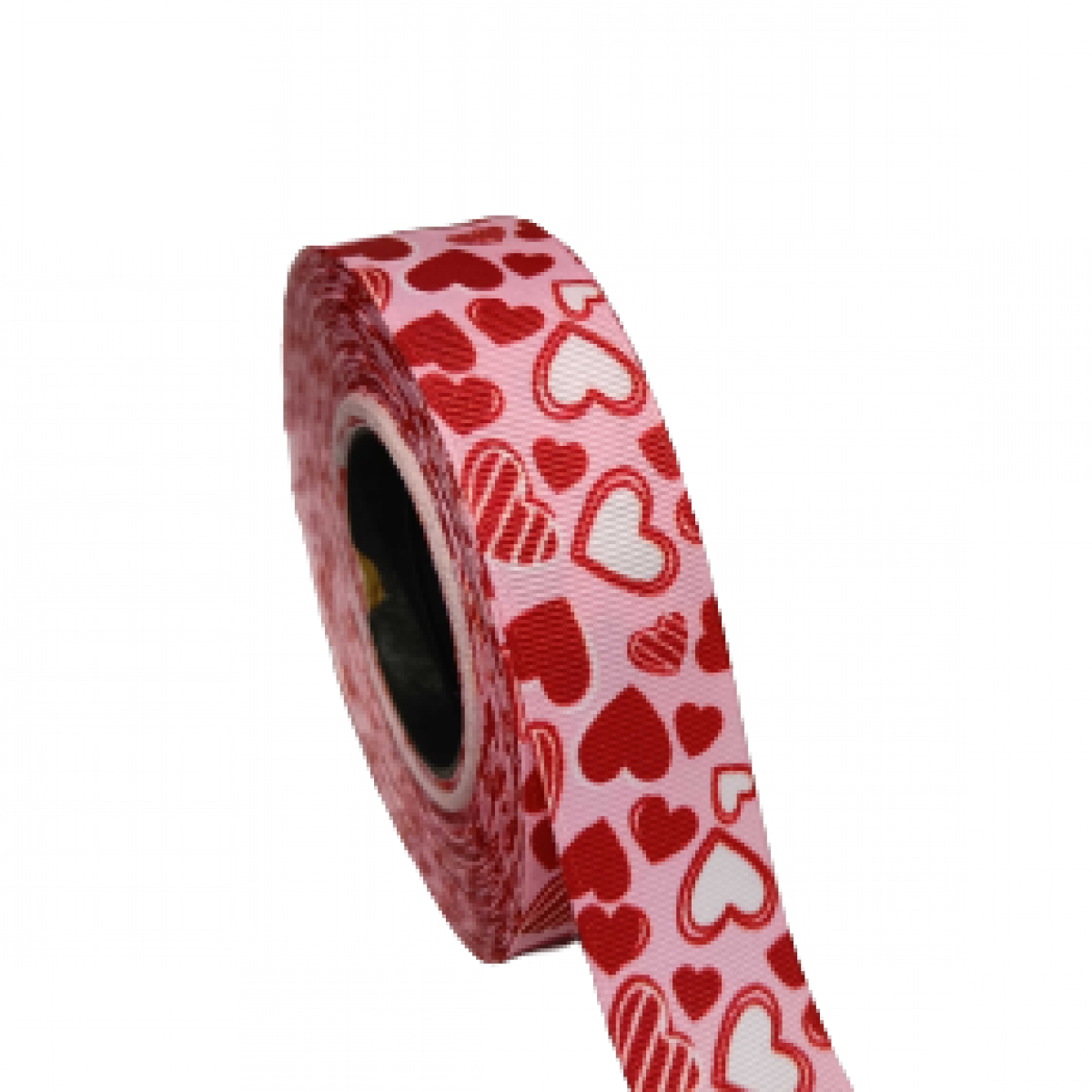 4643 Red & Pink Printed Ribbon Cute Hearts 25mmx18mtr ( 1 No )