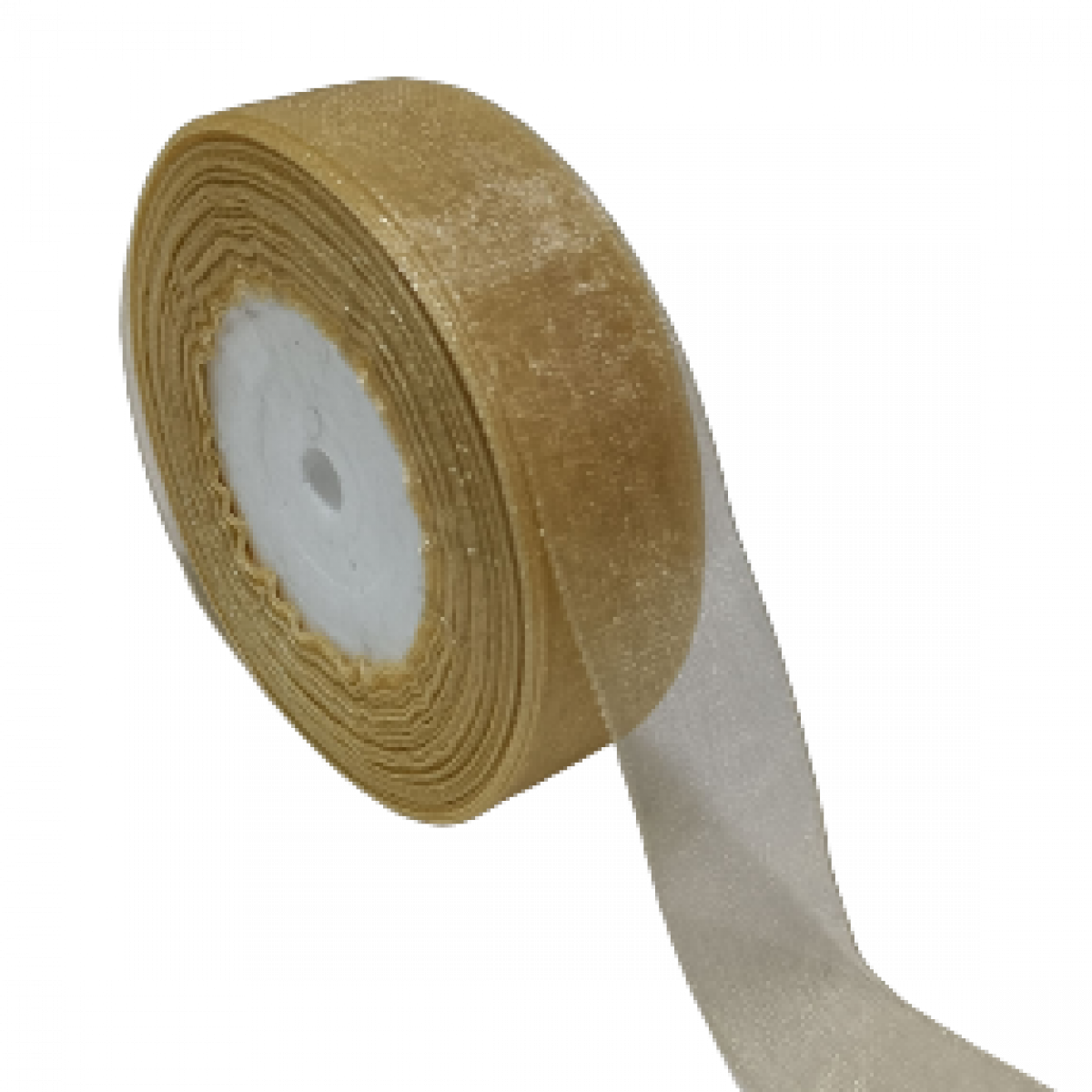 4688 Gold Organza Ribbon 1 inch x 33mtr (1 No)