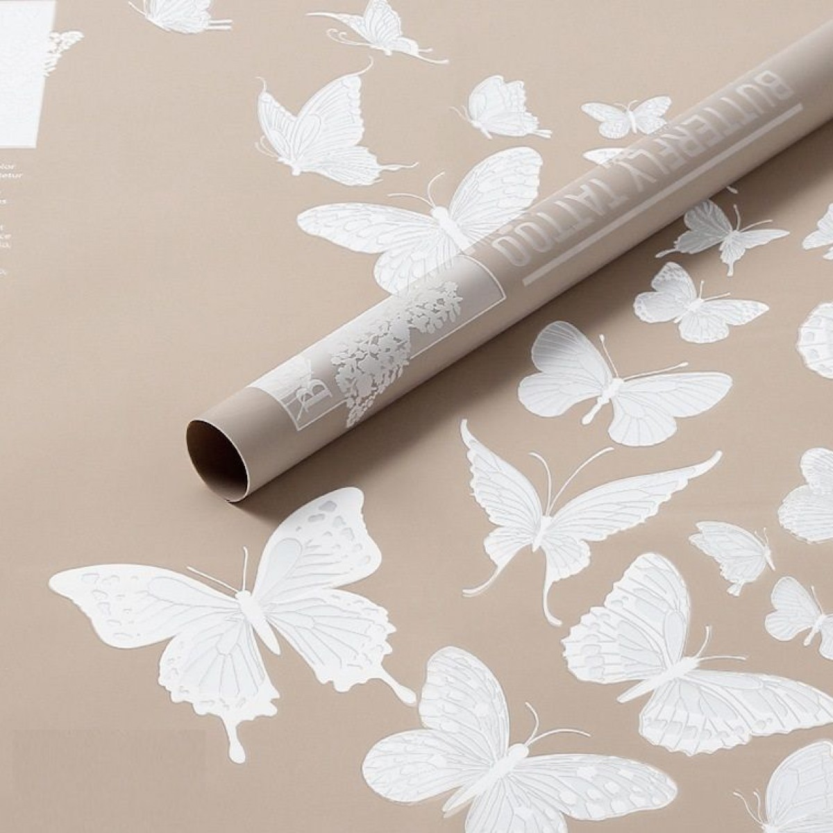 7812 Brown Matt Butterfly Print 58x58cm (20Sheets)