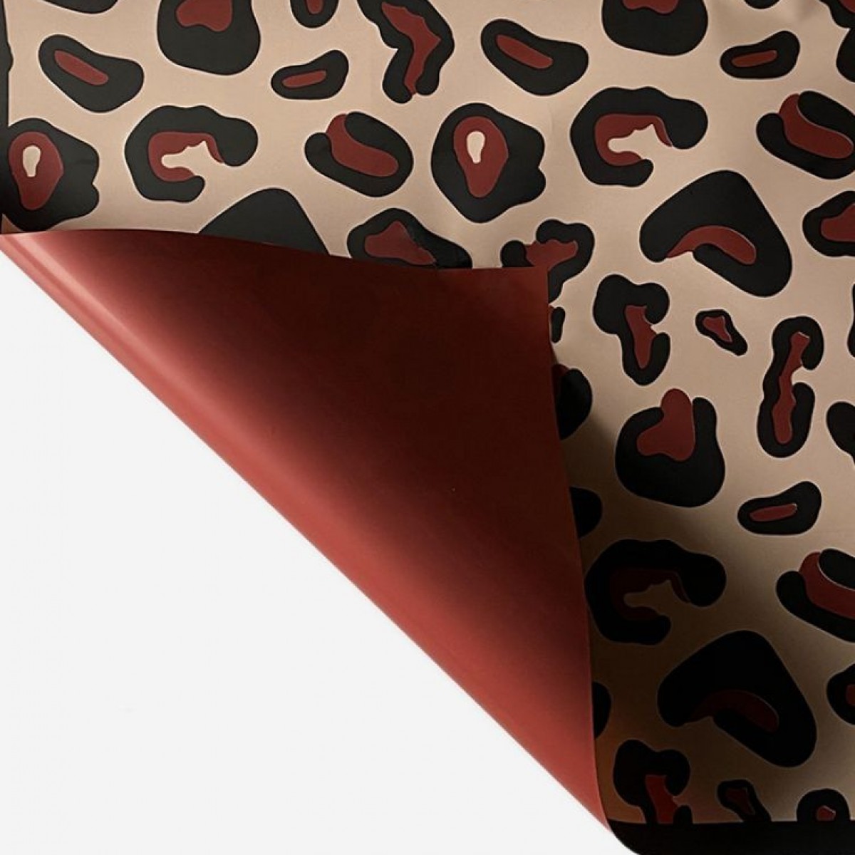 7806 Red & Black Pearl Cheetah Print  58x58cm (20 Sheets)