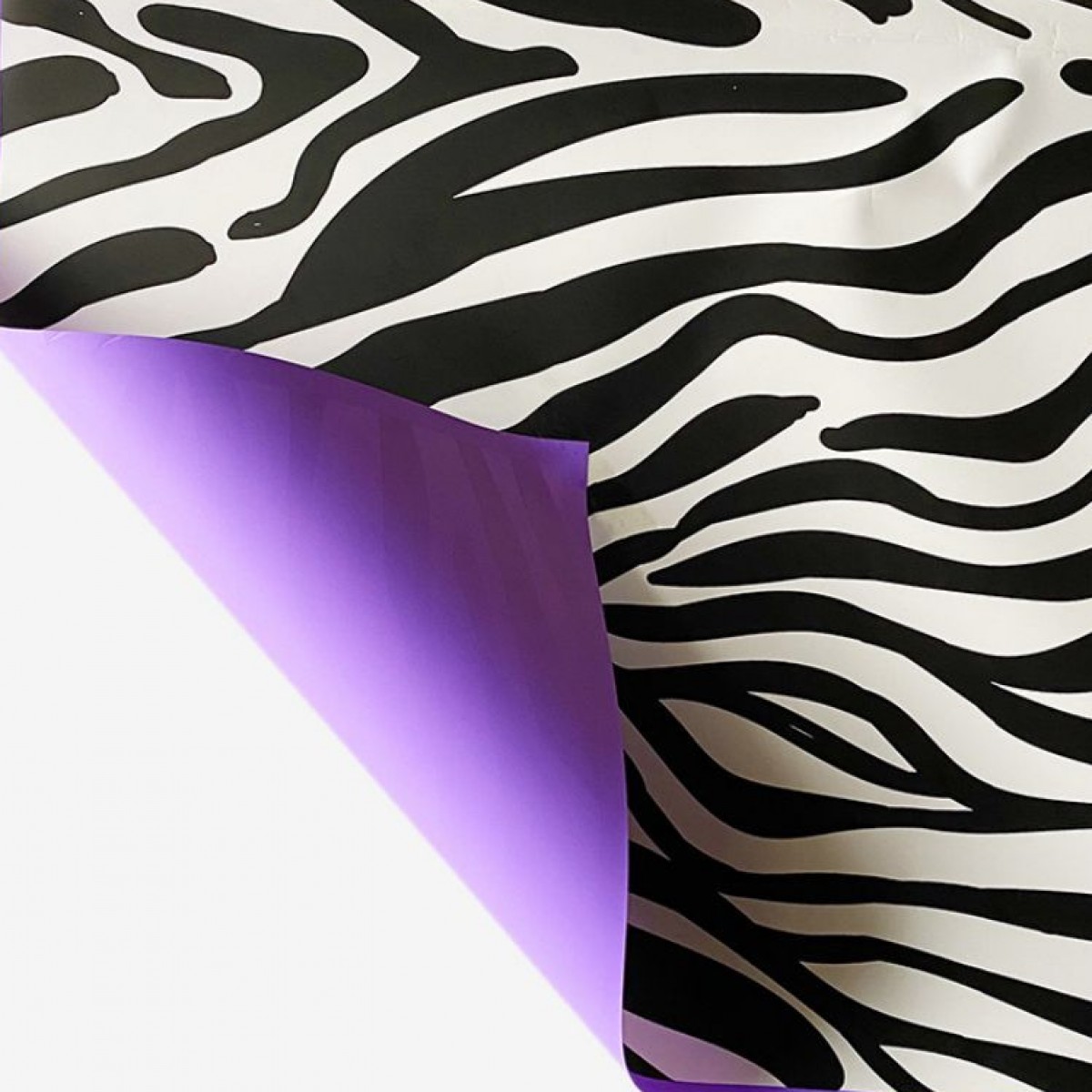 7805 Purple & Black Pearl Zebra Print  58x58cm (20 Sheets)
