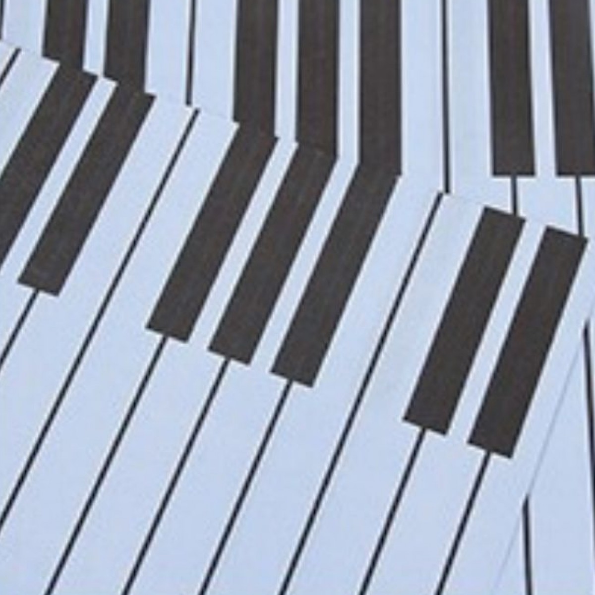7673 Blue Piano Key Stripes Print 58x58cm (20 Sheets)