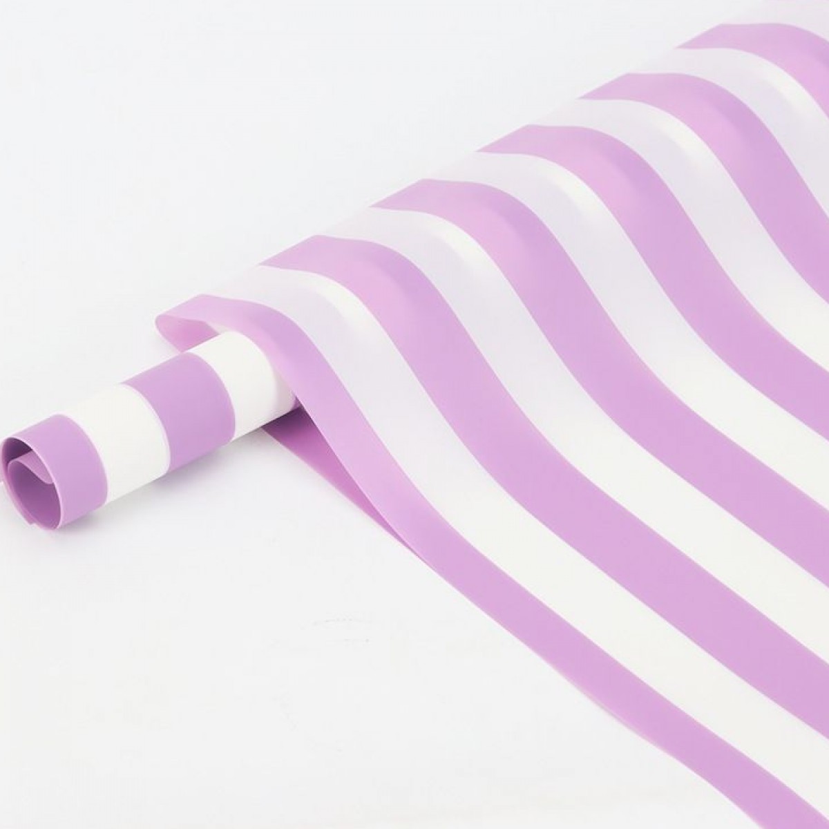 7669 Purple & White Horizontal Stripes Print 58x58cm (20 Sheet)