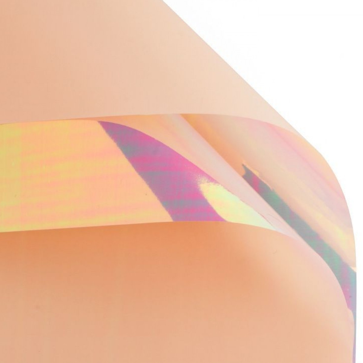 7681 Peach Holographic Print 58x58cm (20 Sheets) Double Sided