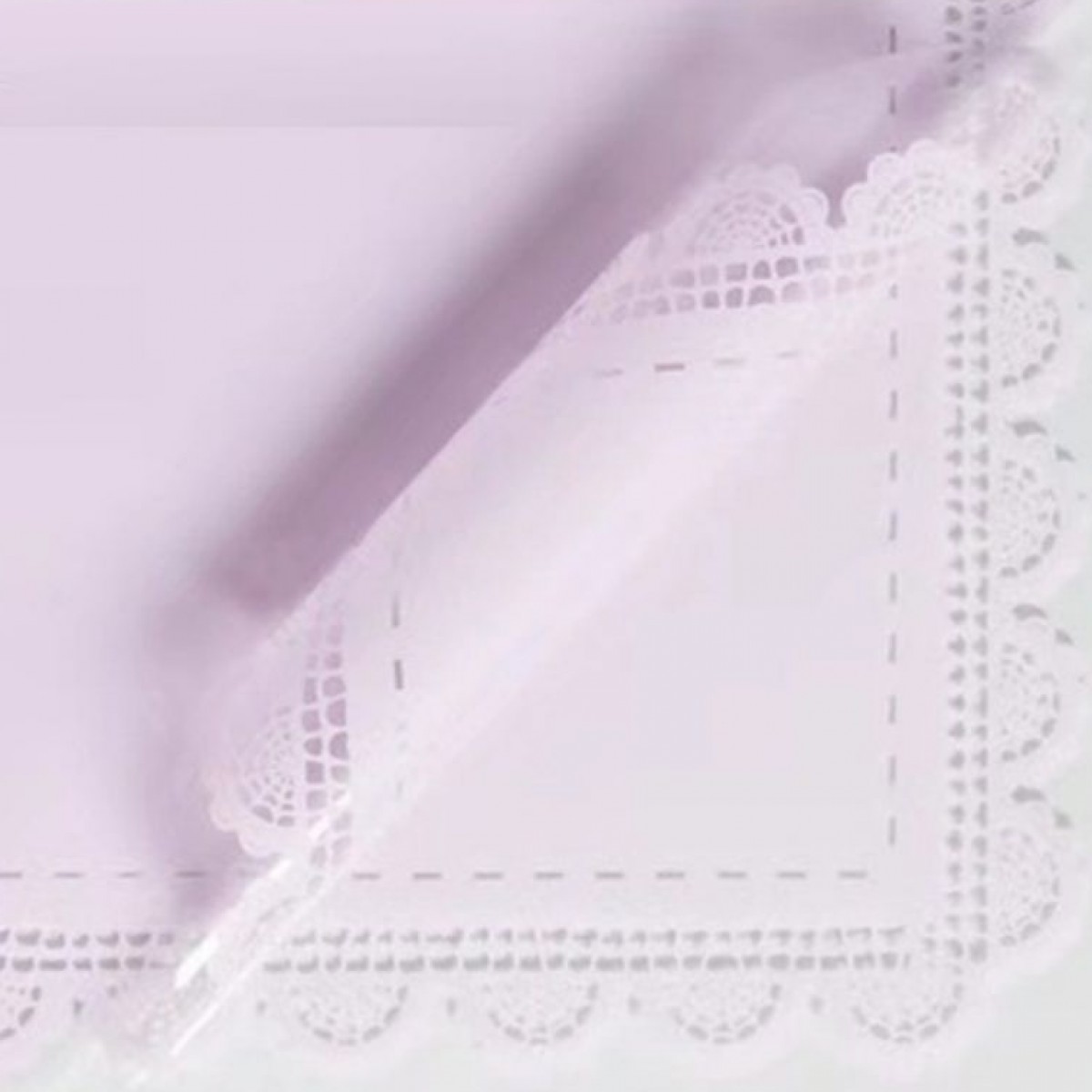 7641 Purple Matt Scallop Lace Border 58x58cm (20 Sheets)