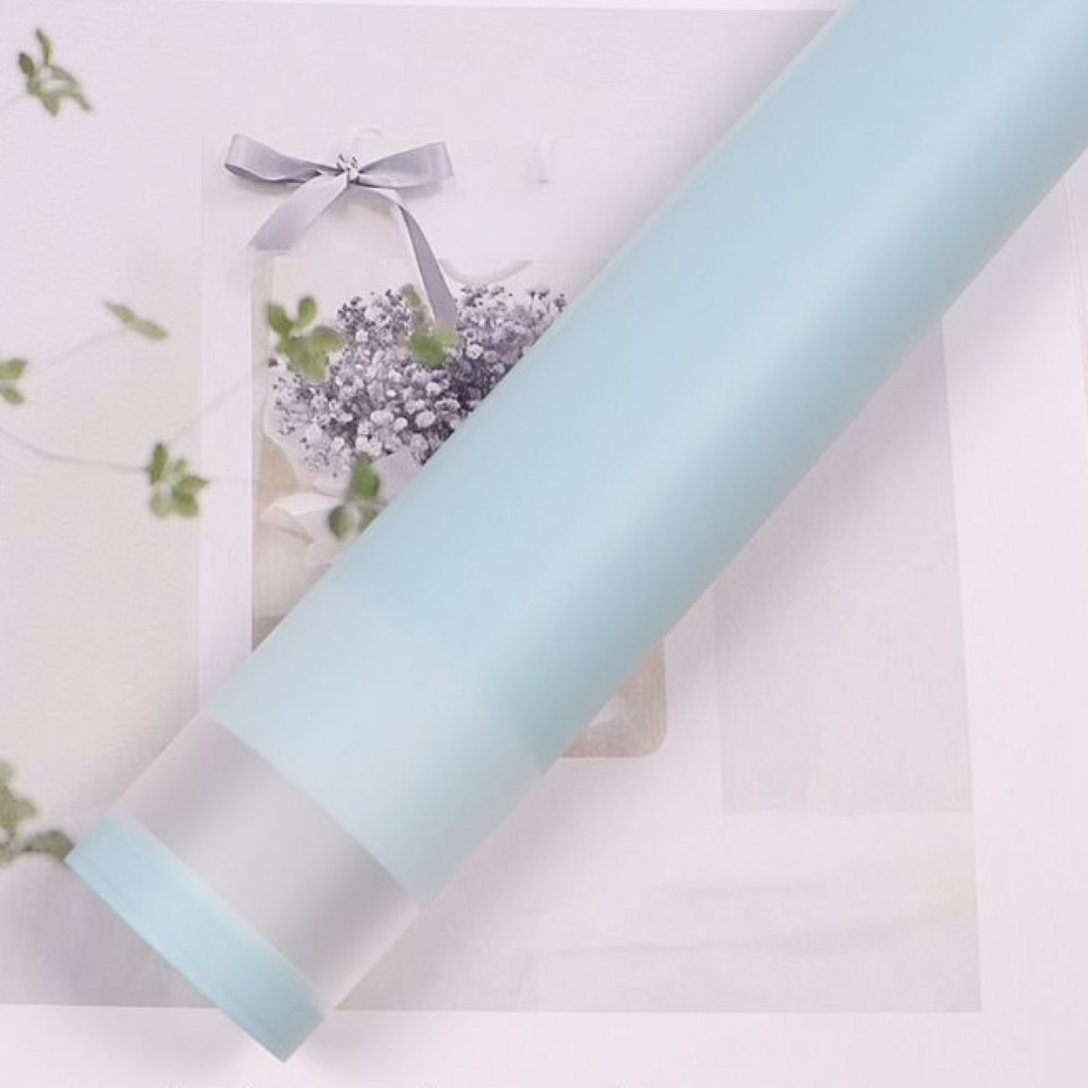 58CM*58CM Golden Frame Flower Wrapping Paper Waterproof Jelly Film