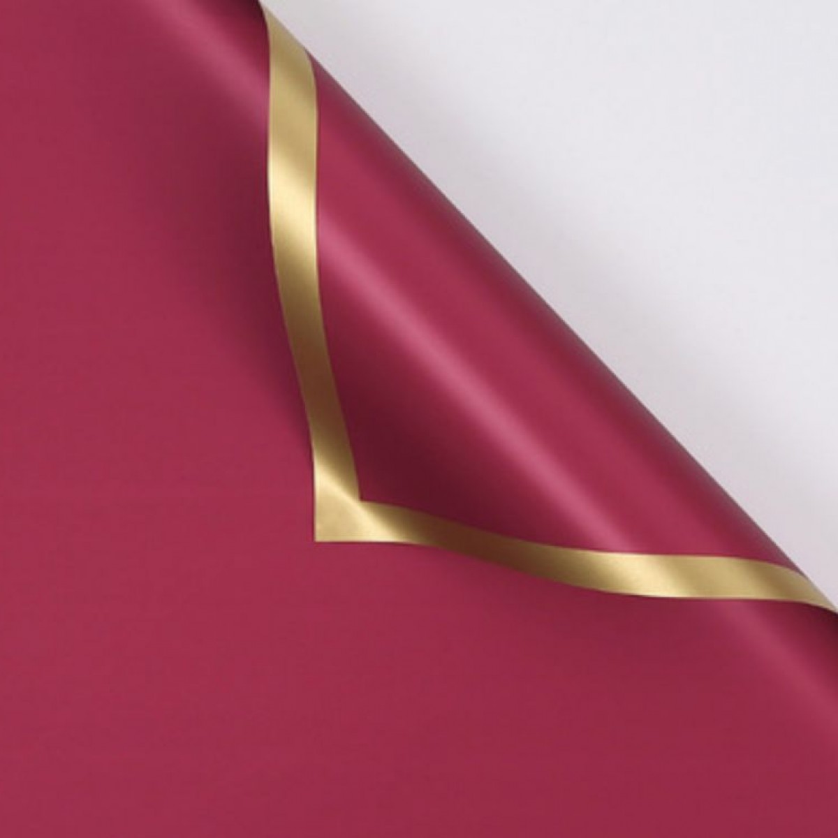 7659 Burgundy Pearl Solid Plain & Border  58x58cm (20 Sheets)