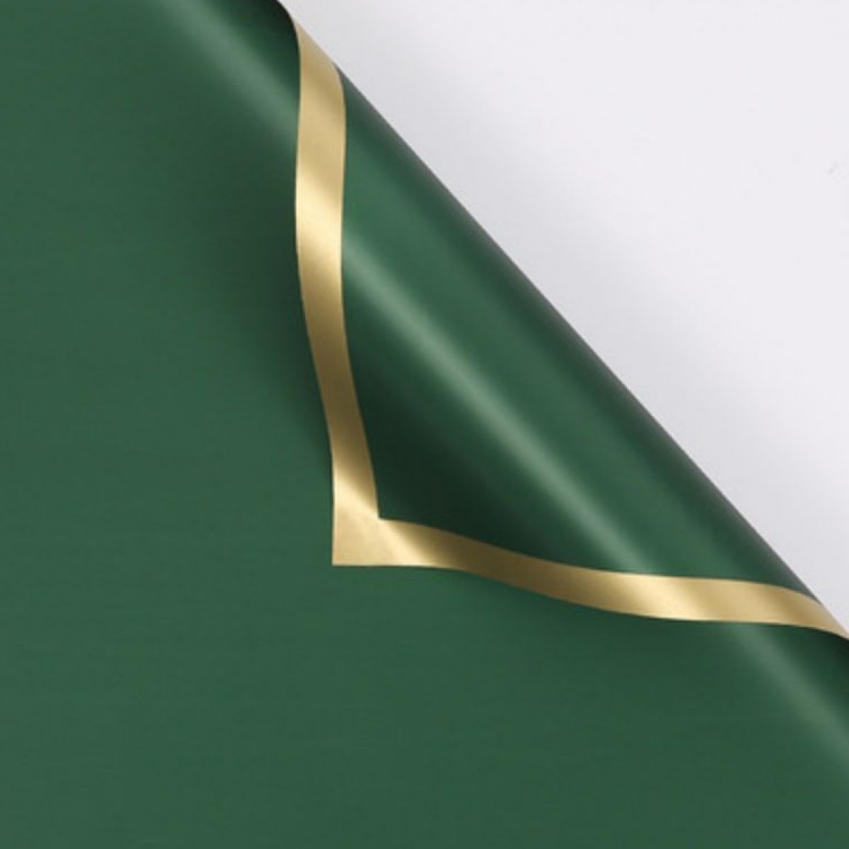 7660 Forest Green Pearl Solid Plain & Border 58x58cm (20 Sheets)
