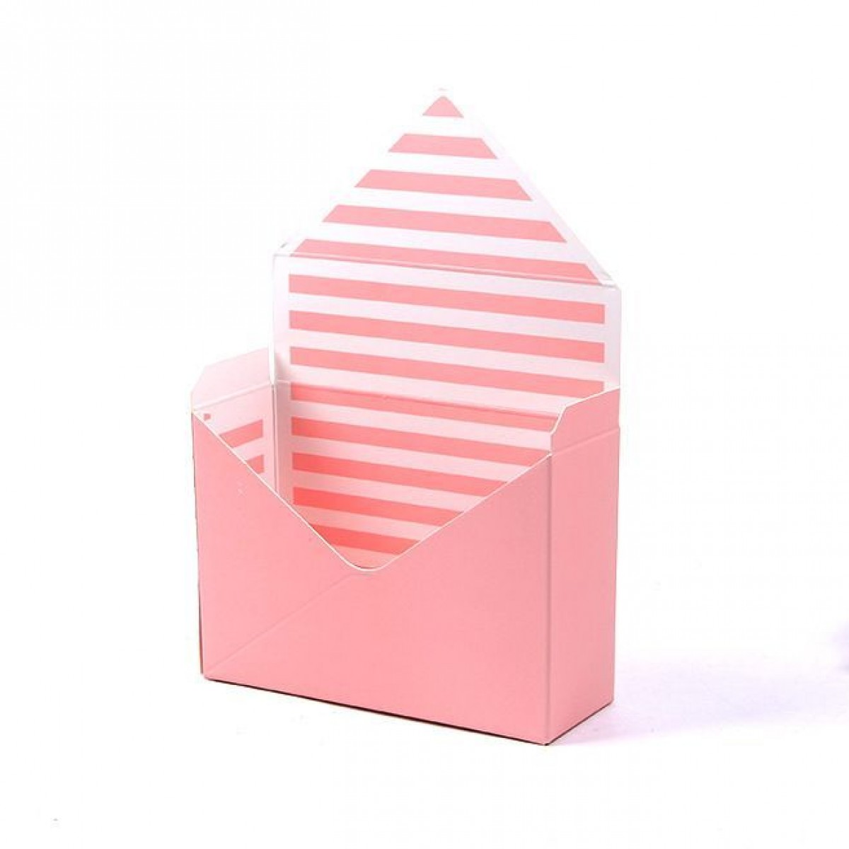 5073 Candy Stripes Pink & White Paper Envelope 10x1