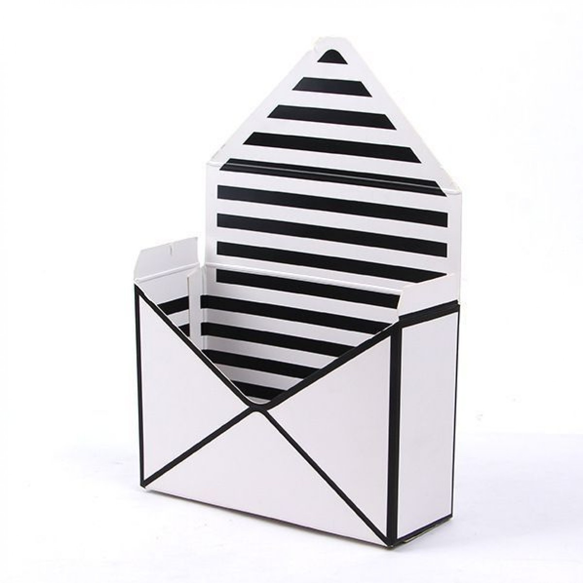 5071 Candy Stripes Black & White Paper Envelope (10 Pcs)