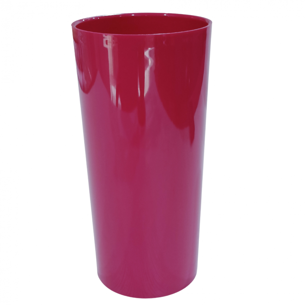 5158 Cylinder Magenta 12x25cm Acrylic Vase - 1 No
