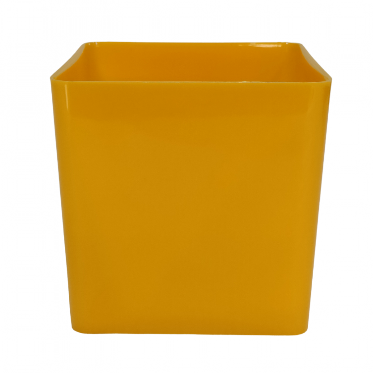 5155 Cube Yellow 13x13x13cm Acrylic Vase - 1 No