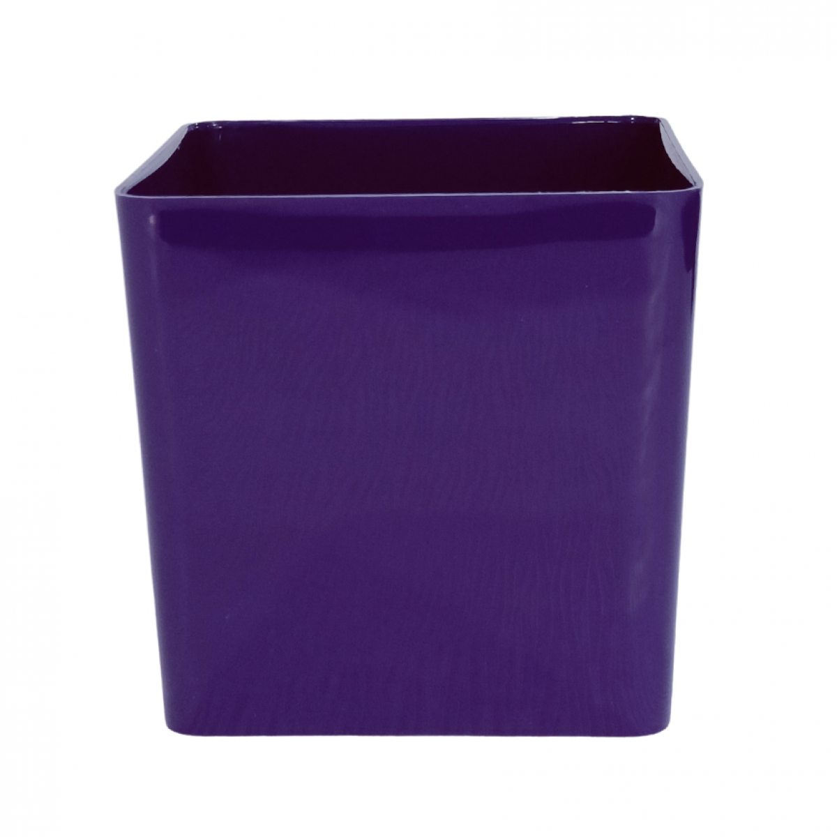 5152 Cube Purple 13x13x13cm Acrylic Vase - 1 No