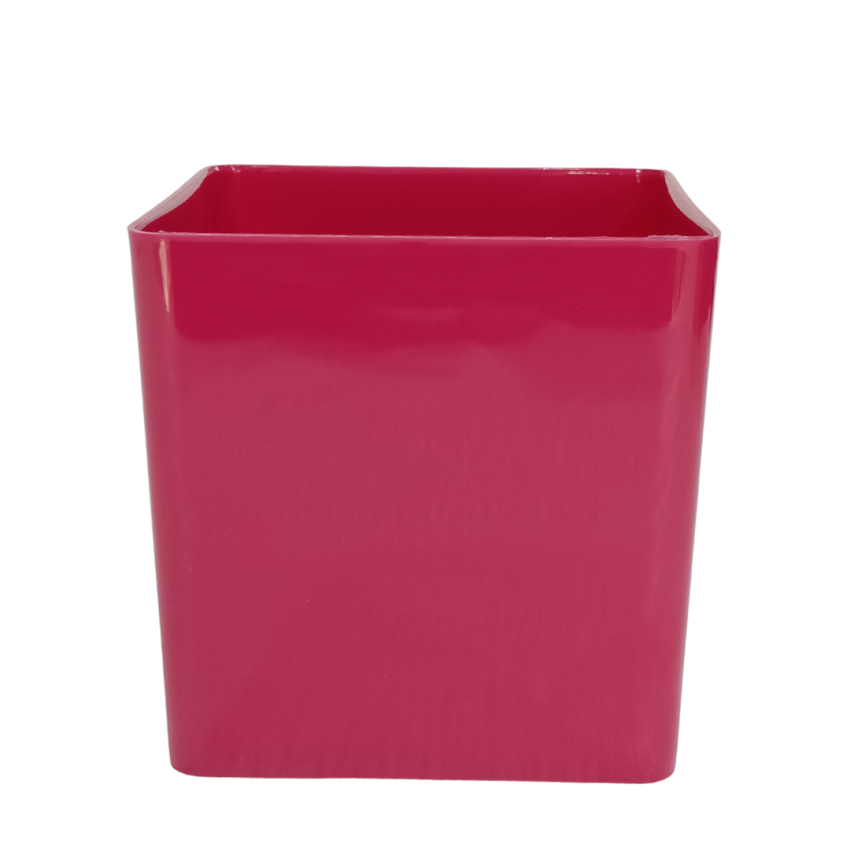 5154 Cube Magenta 13x13x13cm Acrylic Vase - 1 No