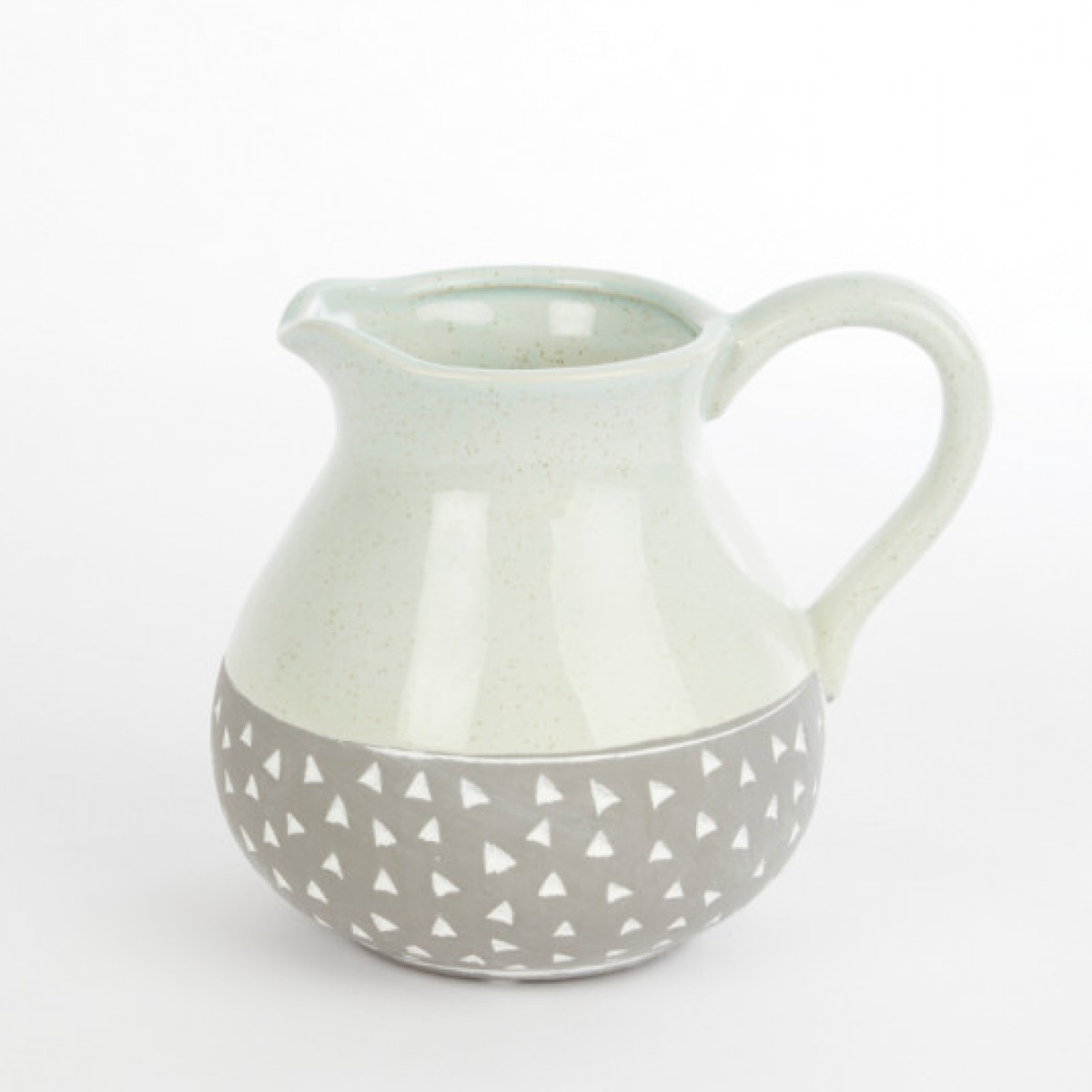 Ceramic Isabella Jug Green/Grey 17.5cmX13.5cmX15cm