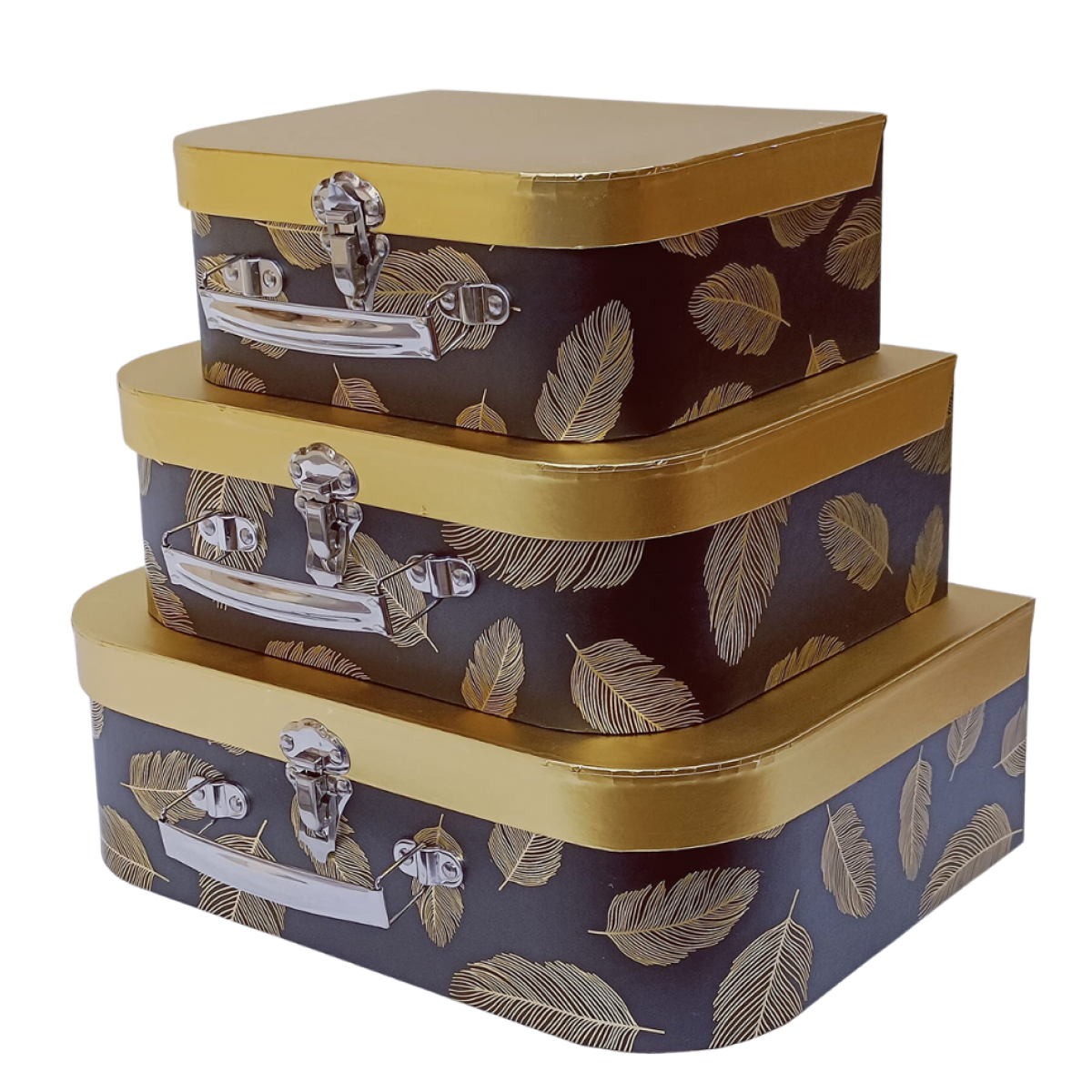 5079 Trunk (12 Sets) Paper Gift Box w/o Lined Paper Gift Box 3x1