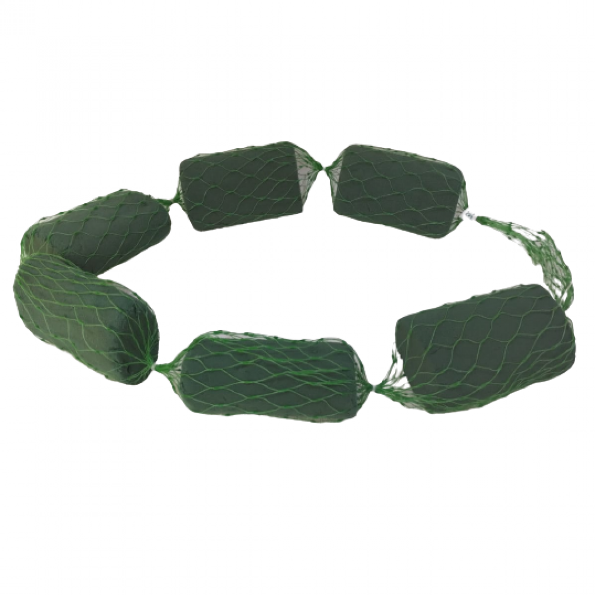 Garland (10 Strings) 1mtr-6pcs Each String Oasis Floral Foam Shapes With Net