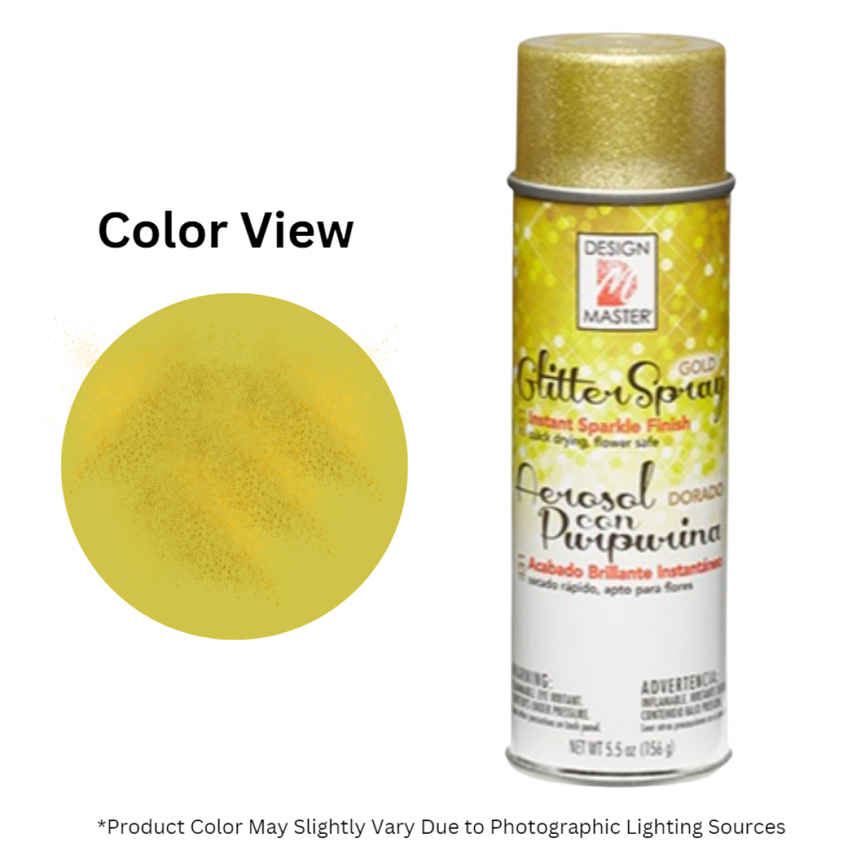 Design Master Floral Glitter Spray - Gold