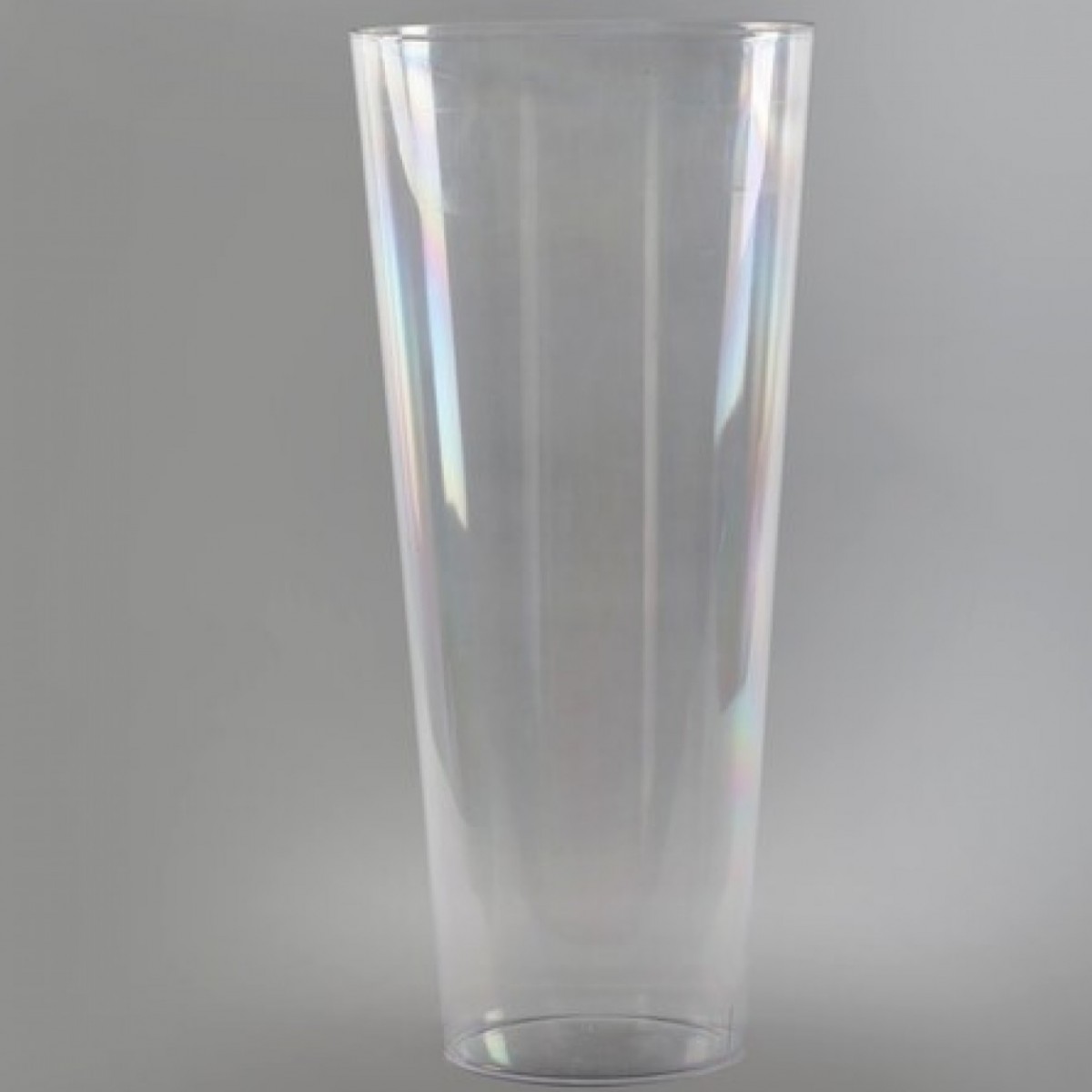5128 Conical Clear 18x45cm Acrylic Vase - 1 No