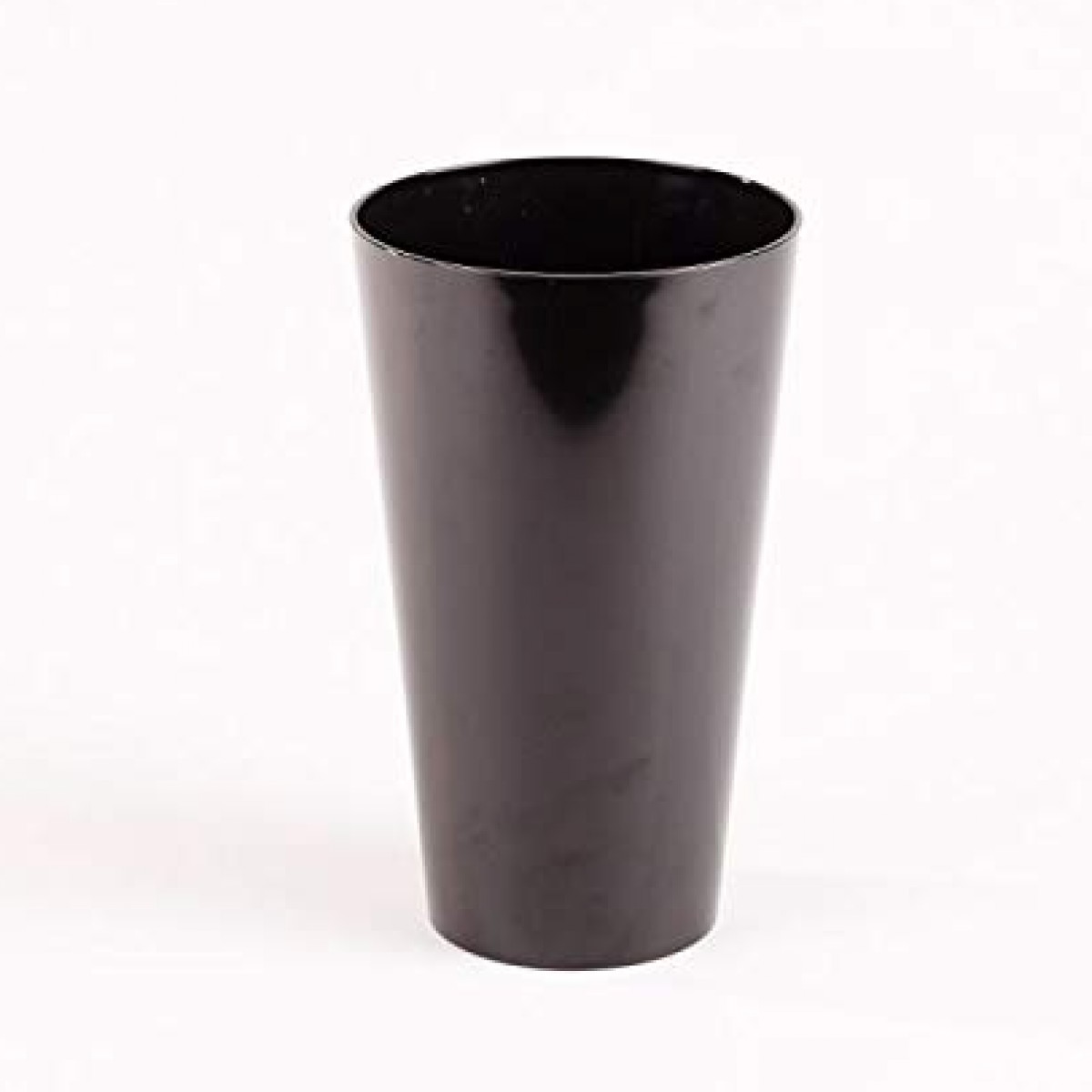 5126 Conical Black 17x35cm Acrylic Vase - 1 No